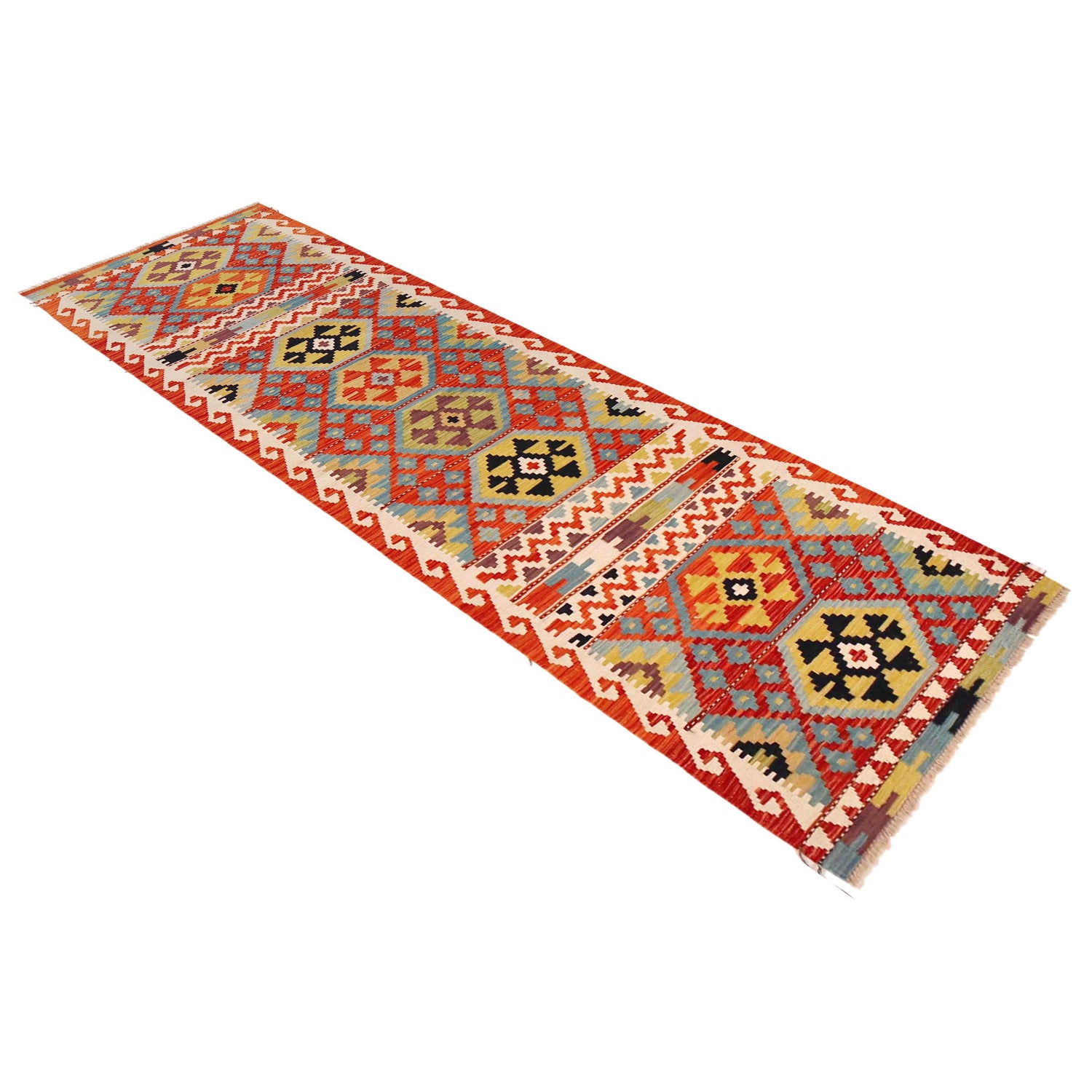 Vegetable Kelim Runner 2' 10" x 9' 9" (ft) - No. P36394