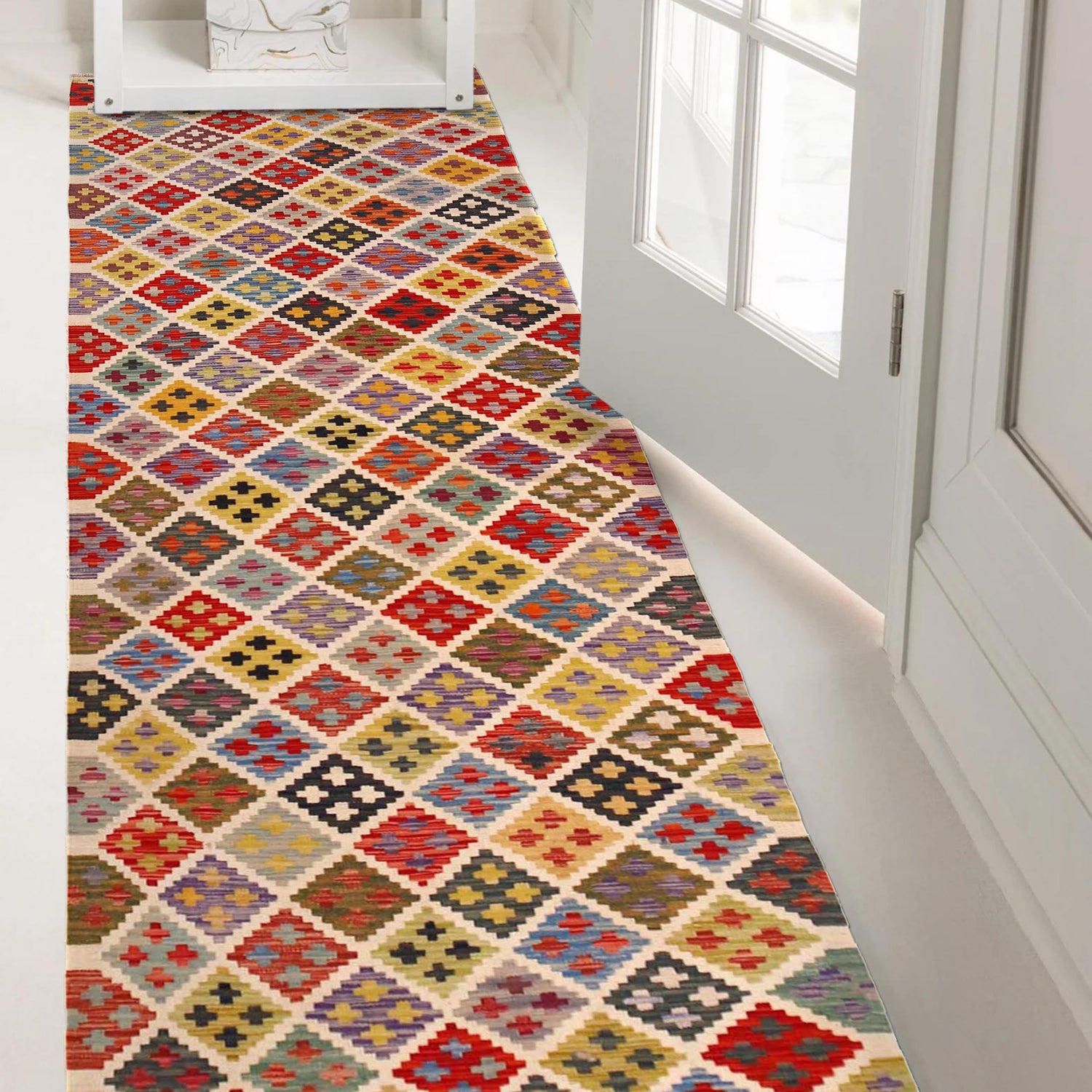Vegetable Kilim Runner 2' 10" x 9' 8" (ft) - No. P36396