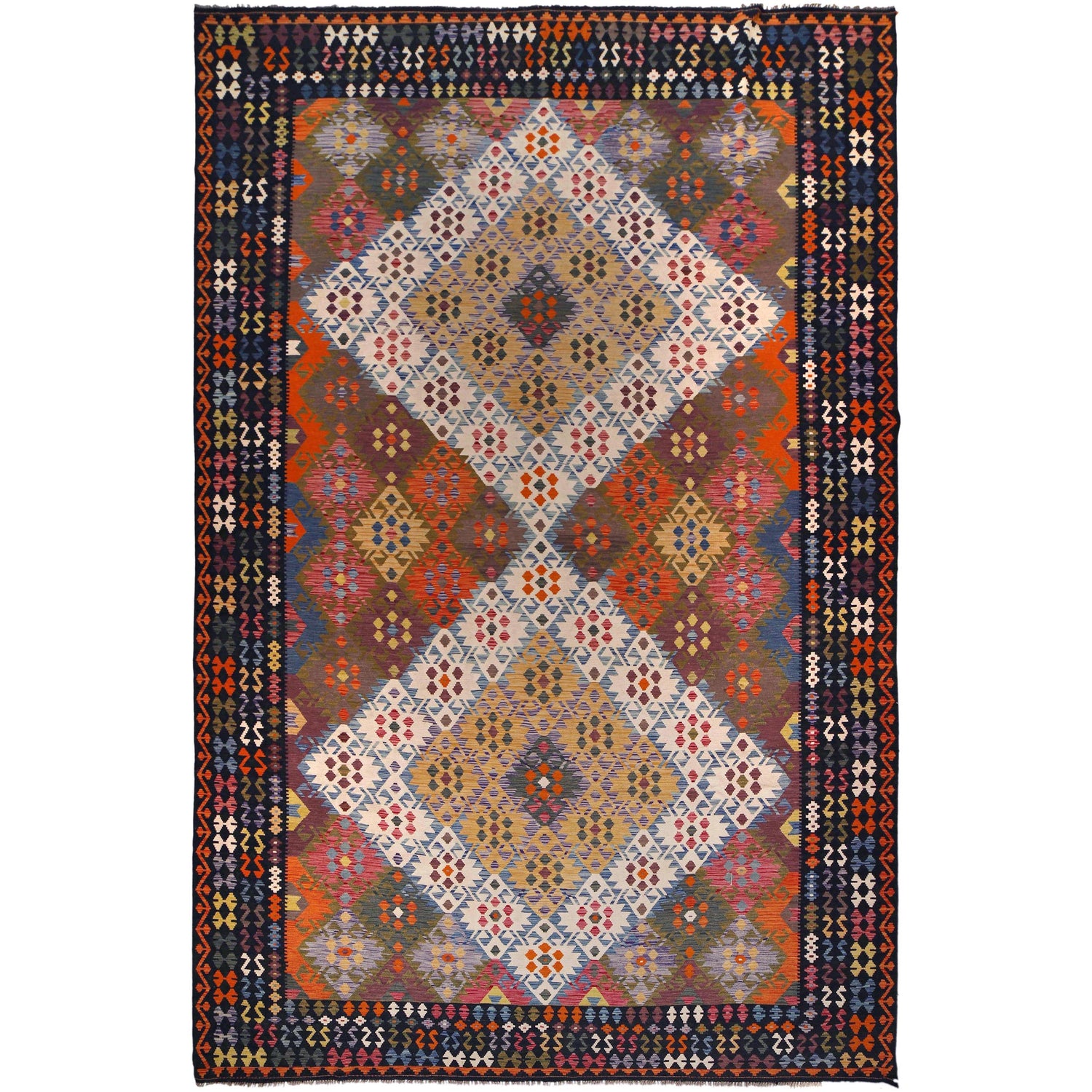 Handmade Vegetable Kilim 10' 2" x 16' 5" (ft) - No. P36398
