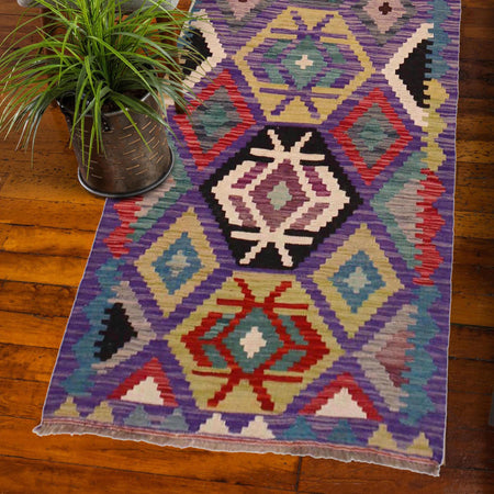 Vegetable Kelim Runner 2' 6" x 9' 11" (ft) - No. P36400