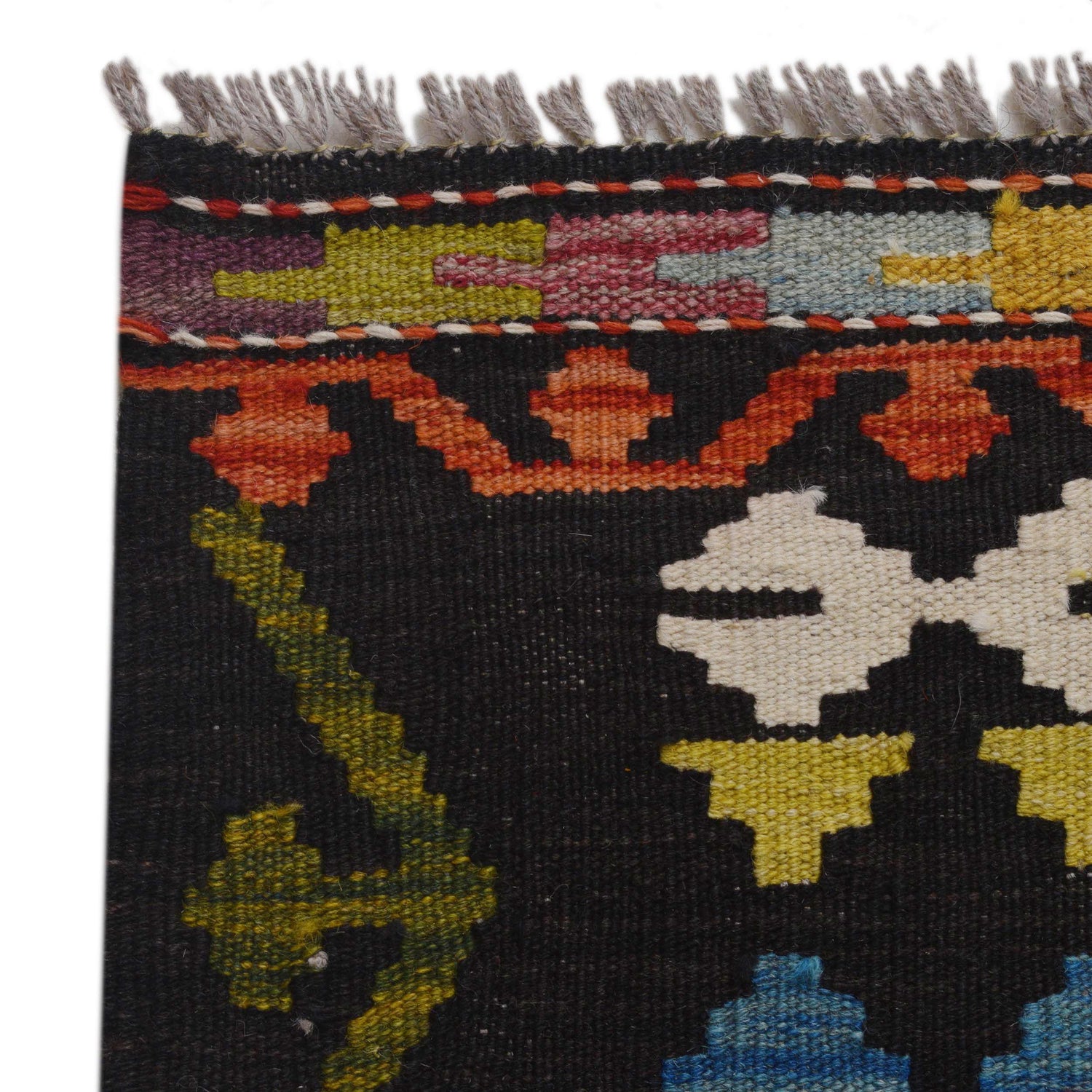 Handmade Vegetable Kilim 6' 9" x 9' 10" (ft) - No. P36401