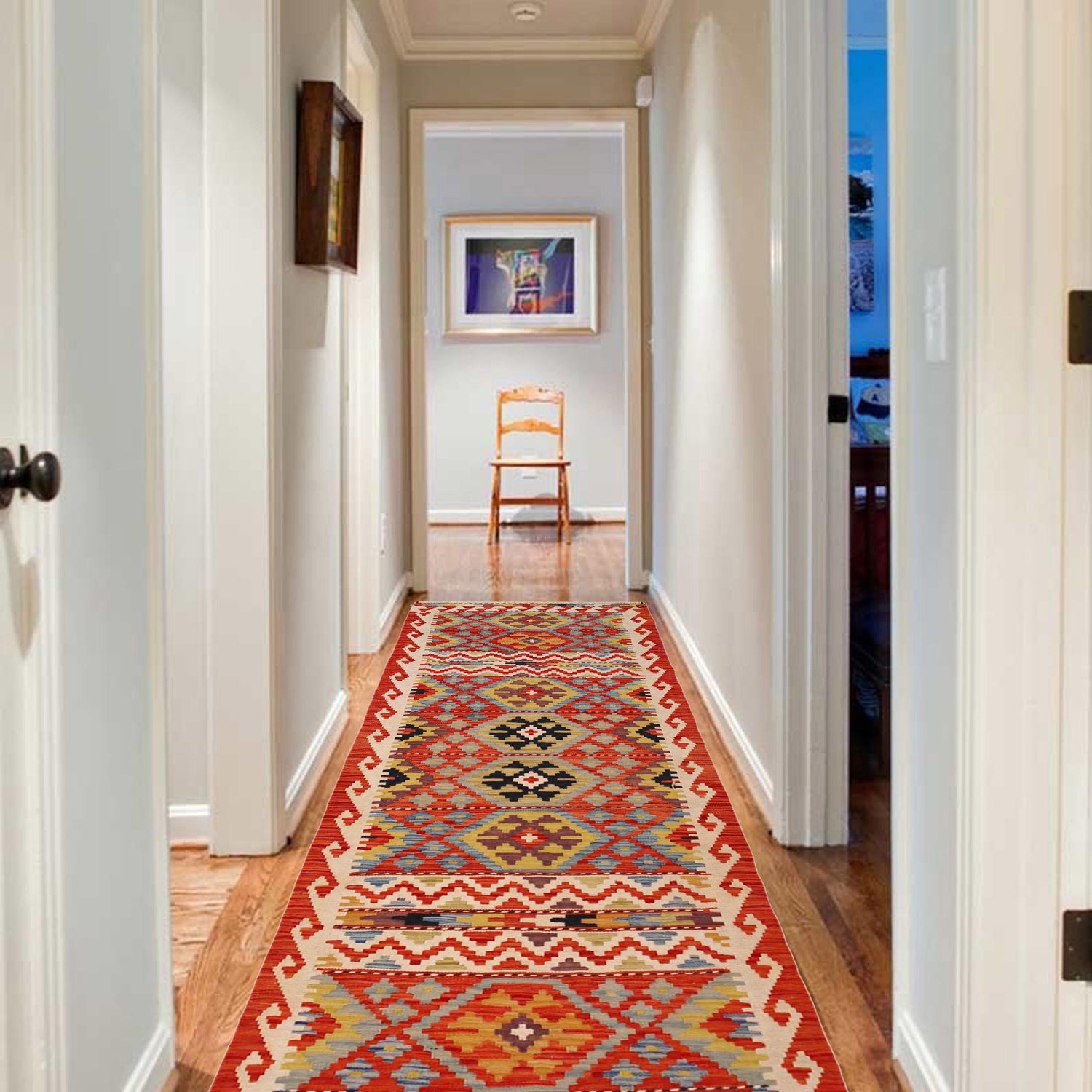 Vegetable Kilim Runner 2' 8" x 10' 3" (ft) - No. P36403