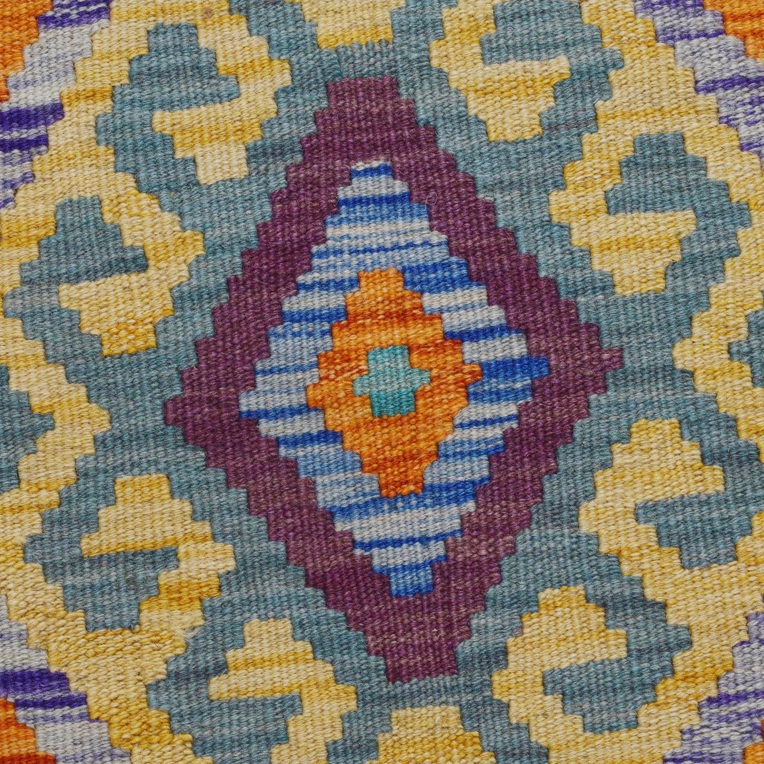 Handmade Vegetable Kelim 6' 9" x 9' 9" (ft) - No. P36406