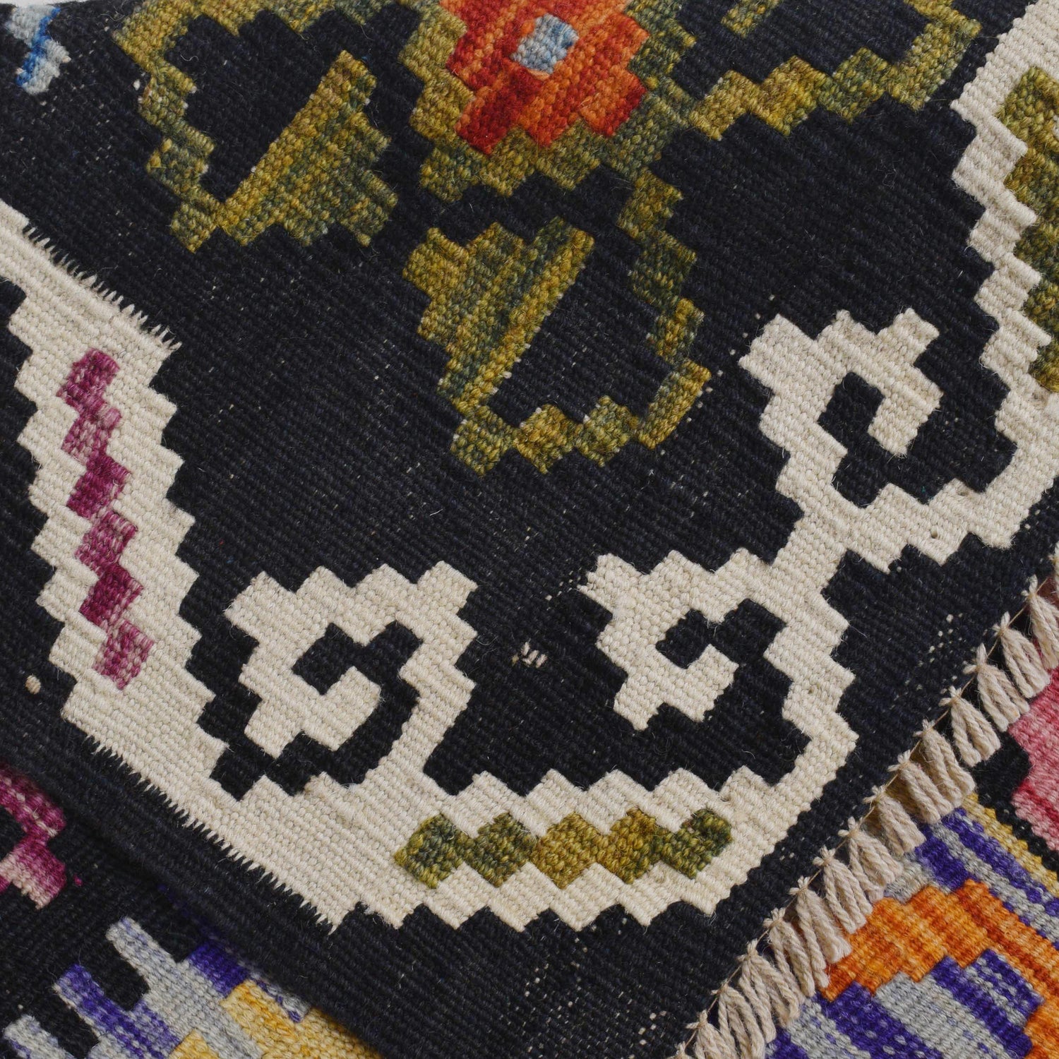 Handmade Vegetable Kelim 6' 9" x 9' 9" (ft) - No. P36406