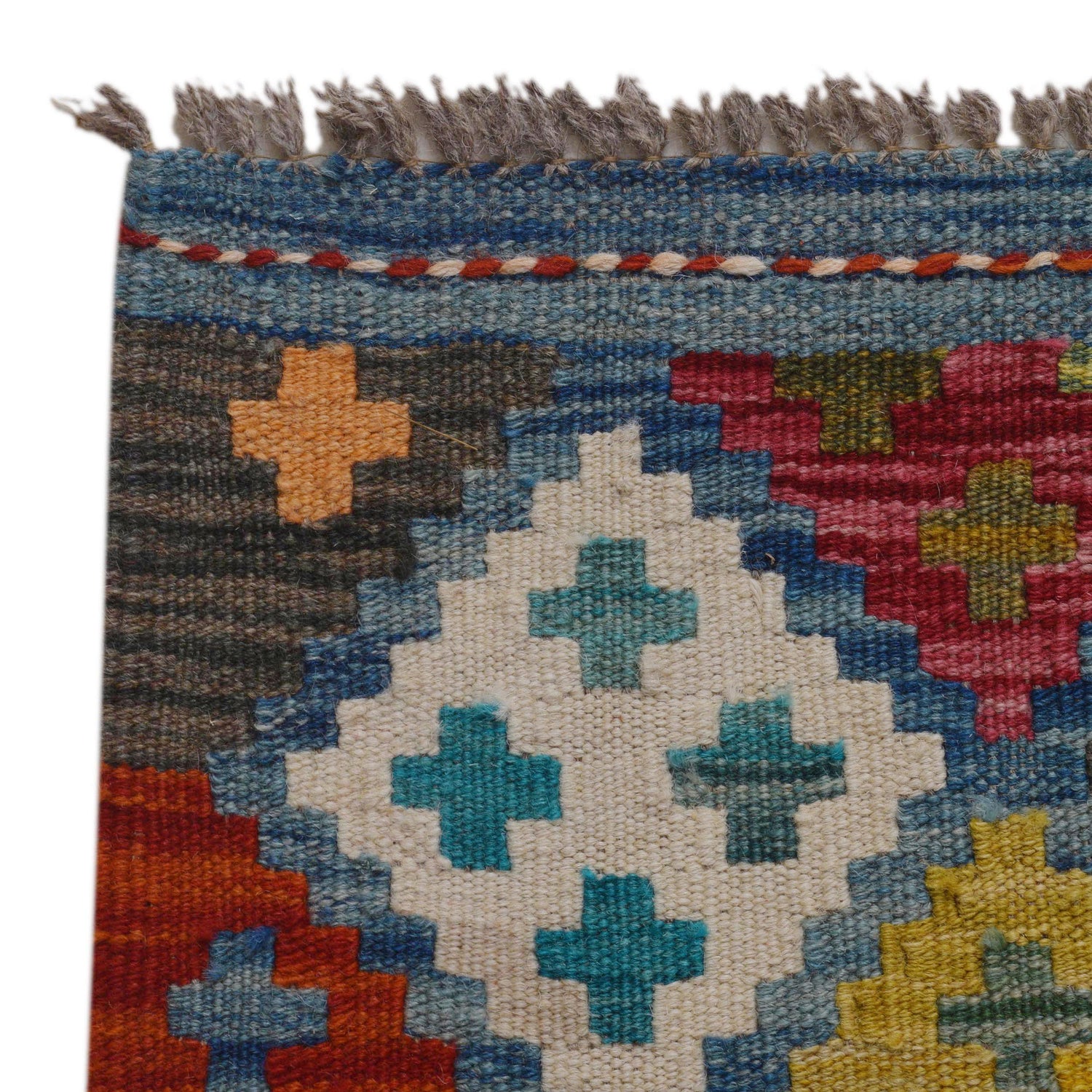 Handmade Vegetable Kilim 6' 2" x 8' 2" (ft) - No. P36407