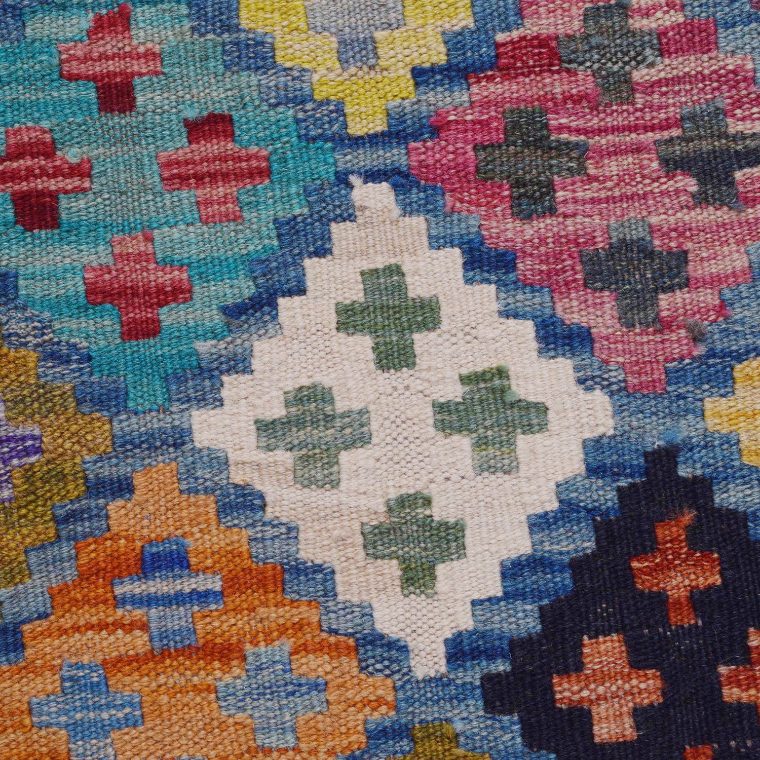 Handmade Vegetable Kilim 6' 2" x 8' 2" (ft) - No. P36407