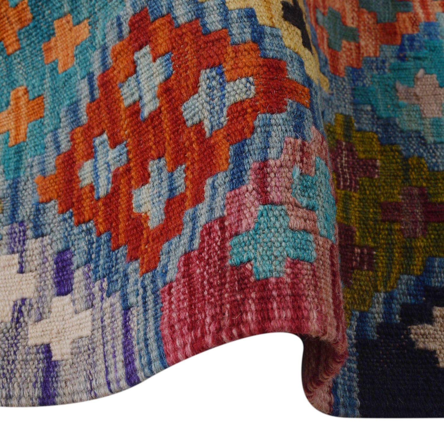 Handmade Vegetable Kilim 6' 2" x 8' 2" (ft) - No. P36407