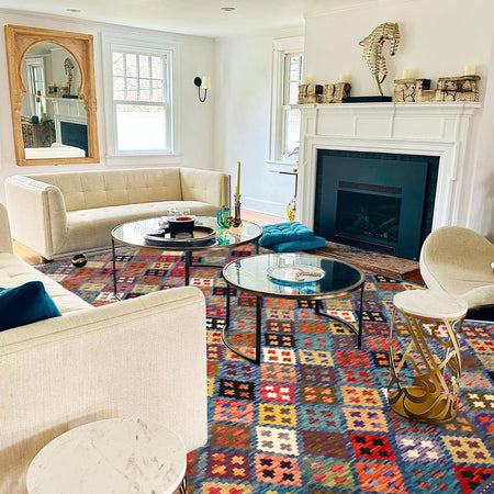 Handmade Vegetable Kilim 6' 2" x 8' 2" (ft) - No. P36407