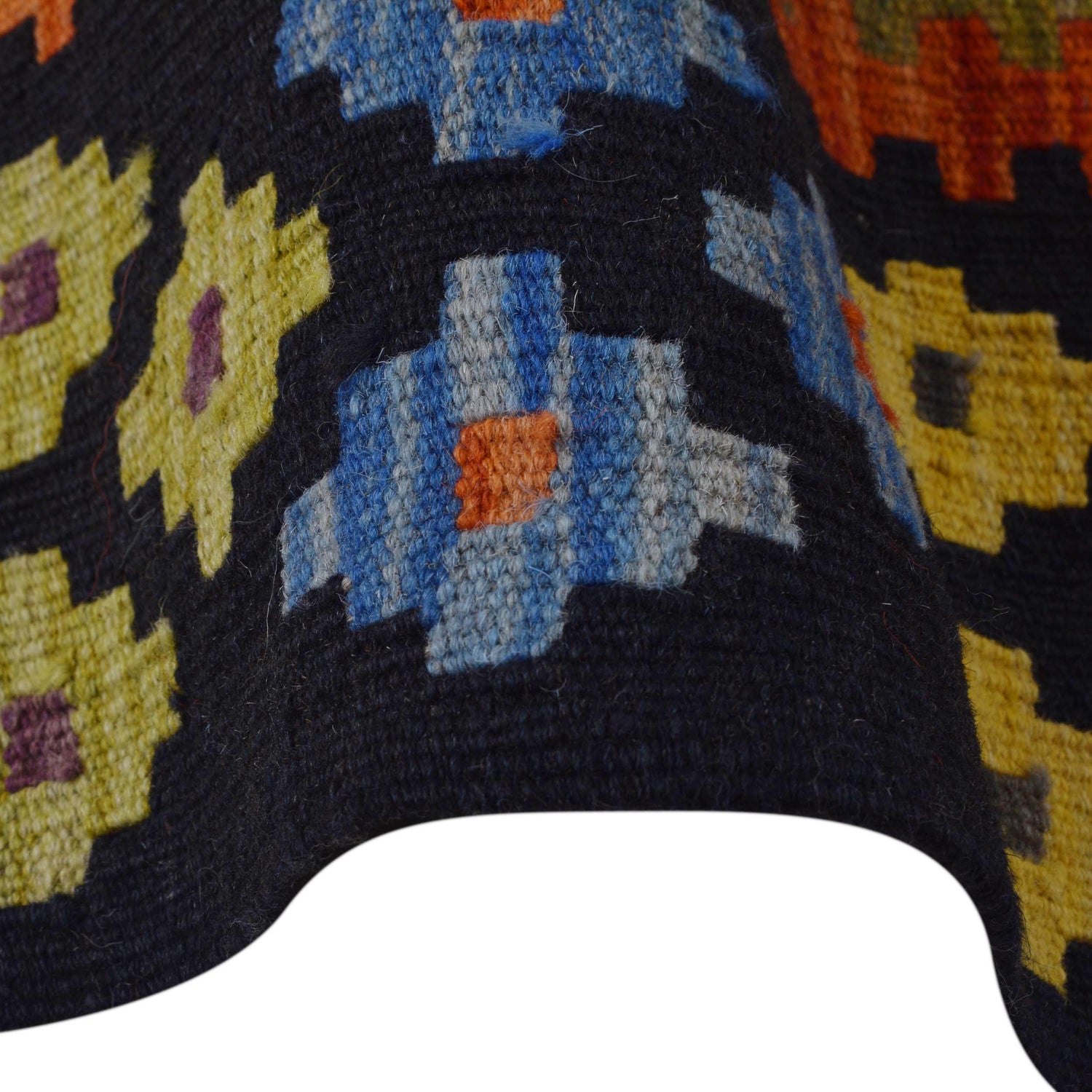 Handmade Vegetable Kelim 5' 6" x 7' 5" (ft) - No. P36412