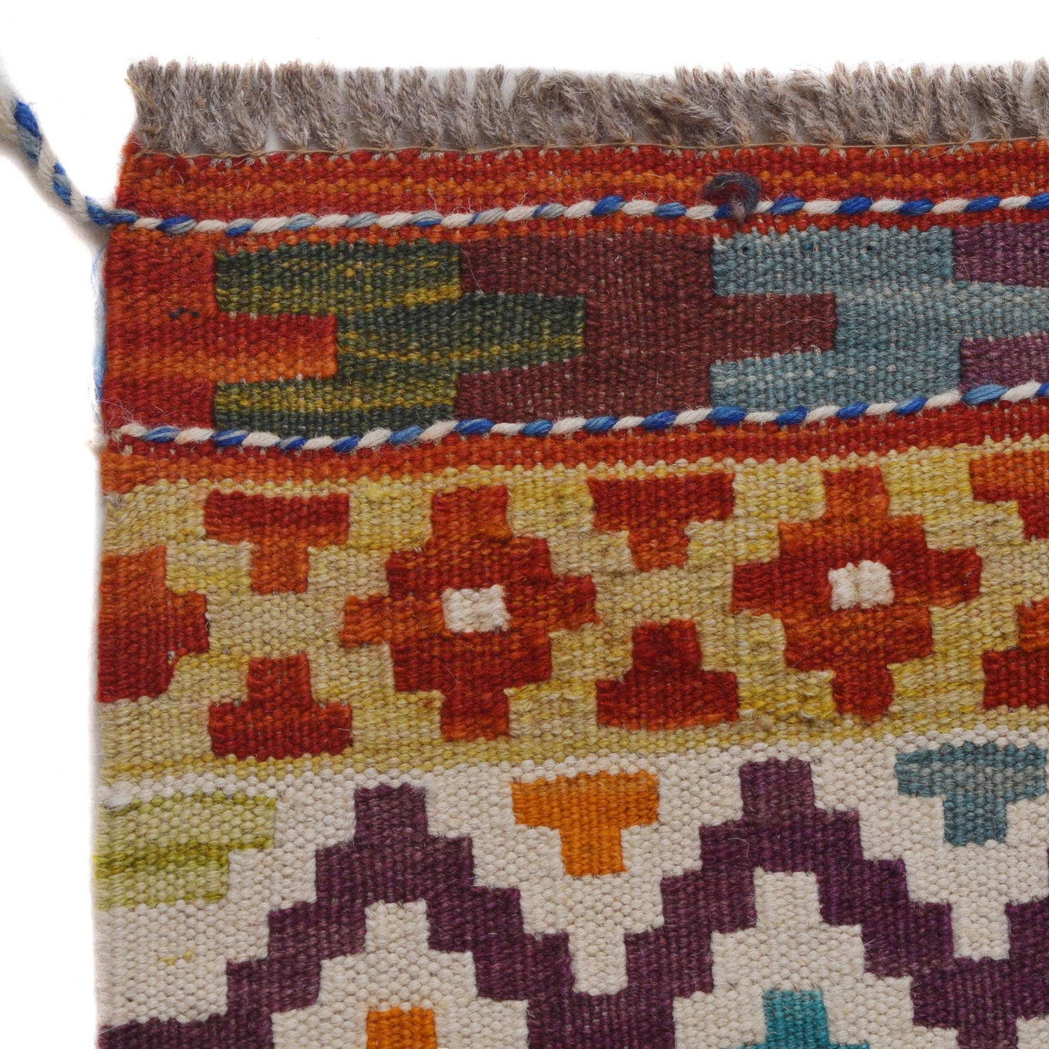 Handmade Vegetable Kilim 6' 7" x 9' 8" (ft) - No. P36414