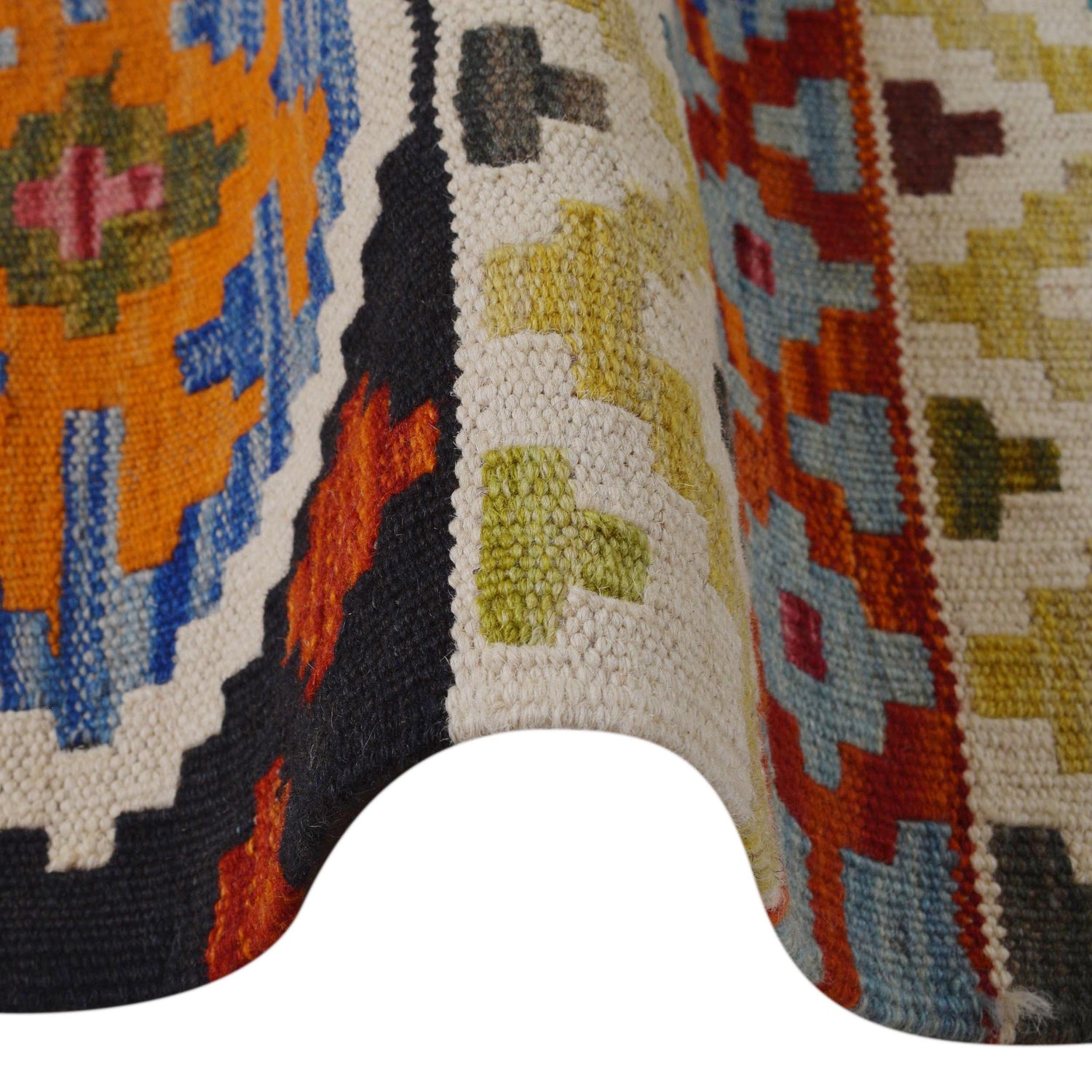 Handmade Vegetable Kilim 6' 7" x 9' 8" (ft) - No. P36414