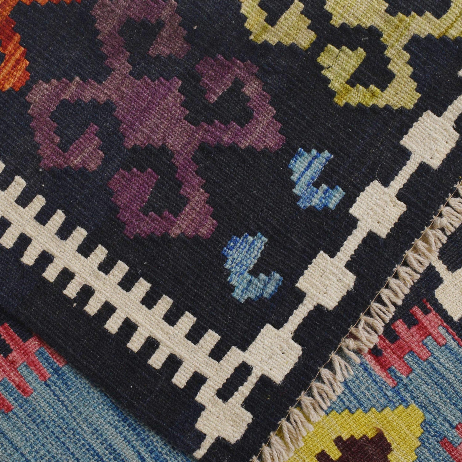 Handmade Vegetable Kelim 6' 6" x 9' 9" (ft) - No. P36416