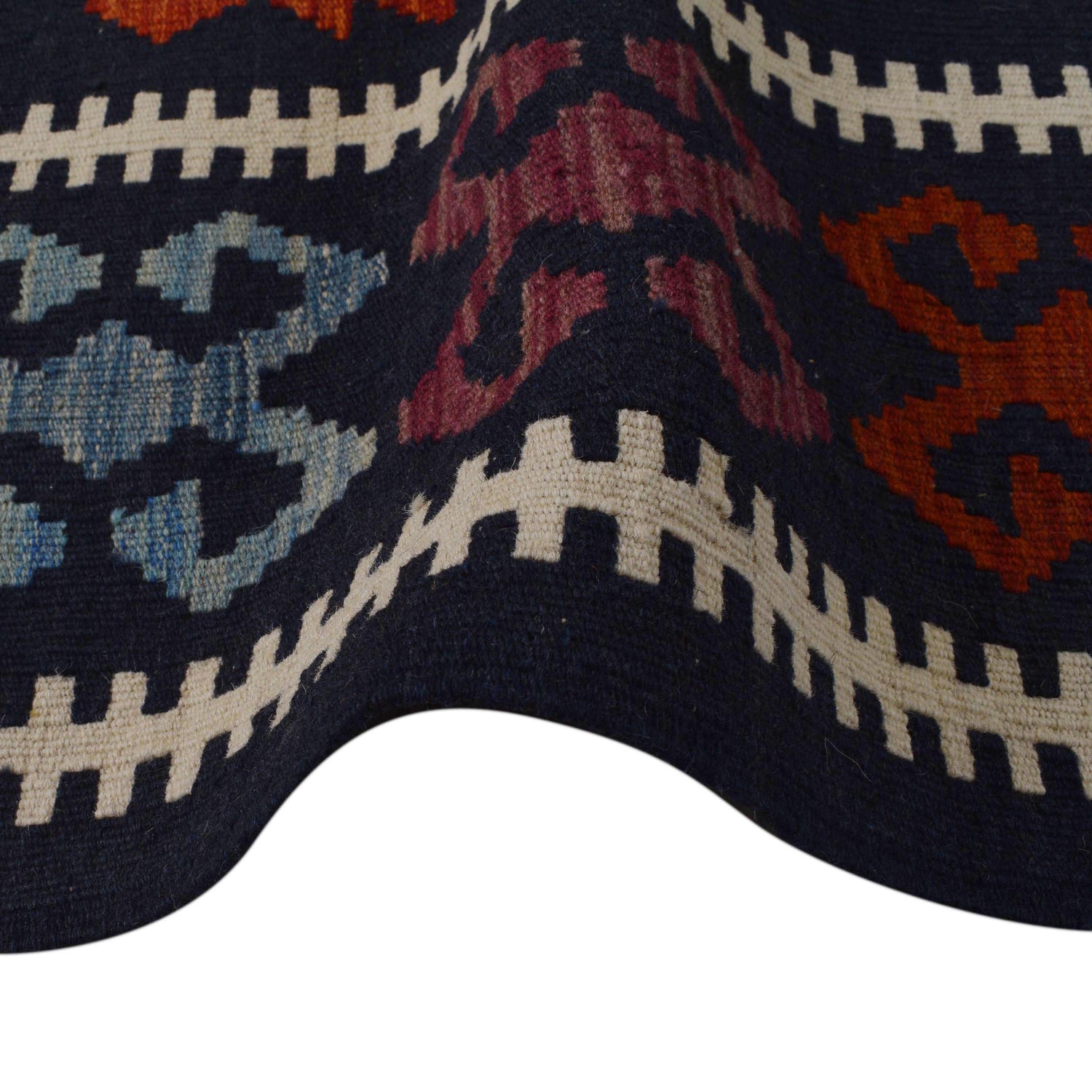 Handmade Vegetable Kelim 6' 6" x 9' 9" (ft) - No. P36416