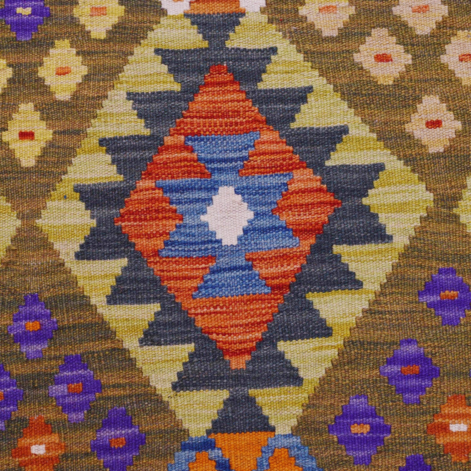 Handmade Vegetable Kelim 5' 11" x 8' 1" (ft) - No. P36417