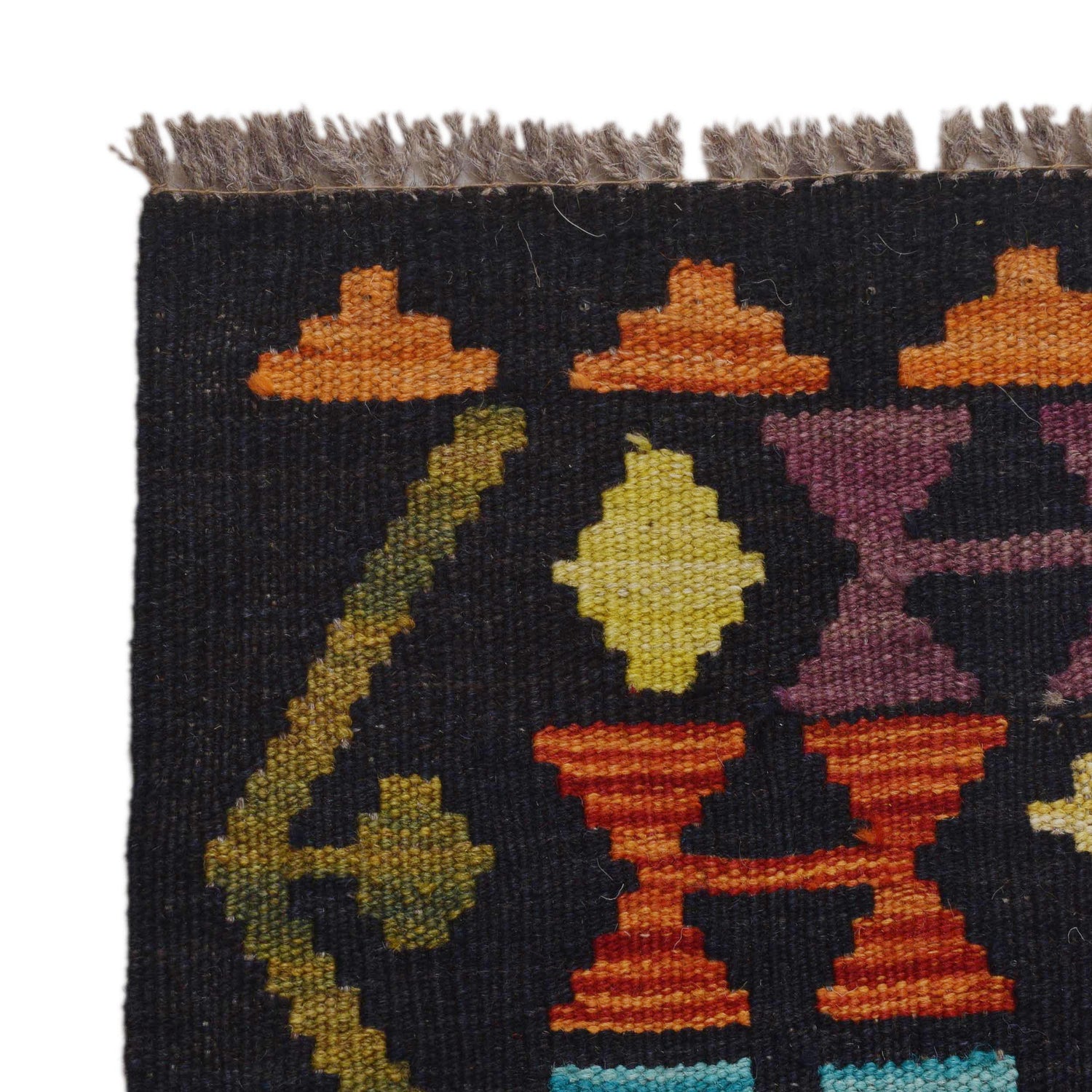 Handmade Vegetable Kelim 4' 1" x 6' 7" (ft) - No. P36418