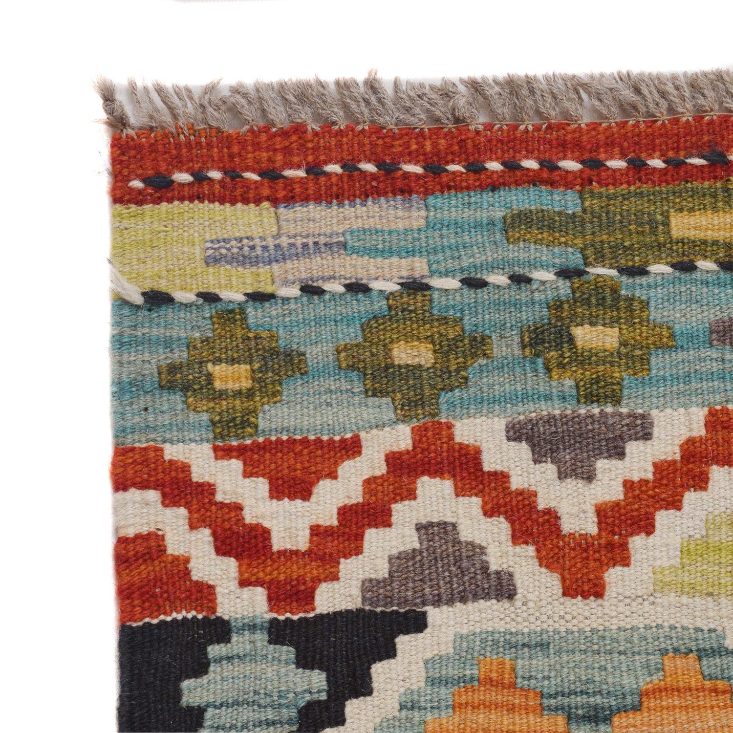 Handmade Vegetable Kilim 5' 11" x 8' 3" (ft) - No. P36419