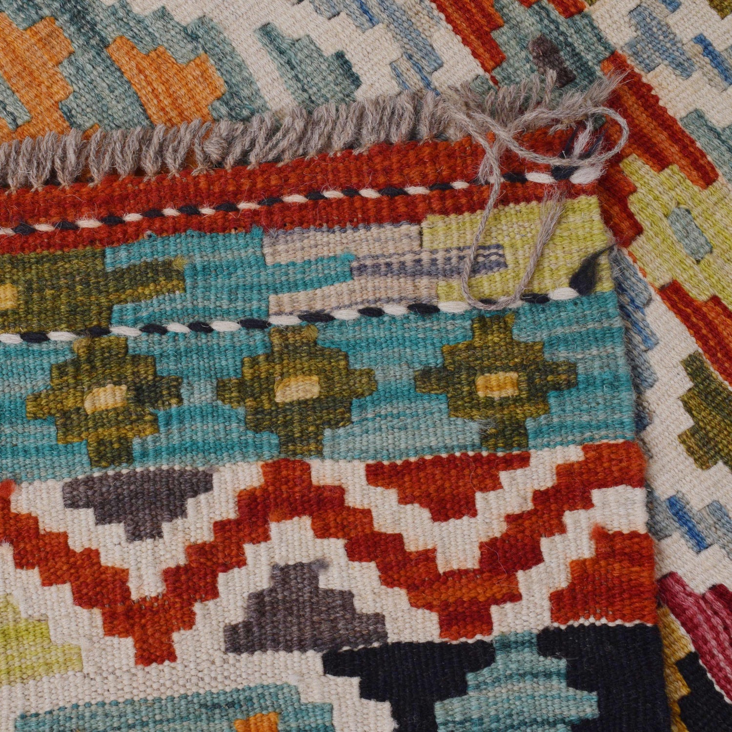 Handmade Vegetable Kilim 5' 11" x 8' 3" (ft) - No. P36419