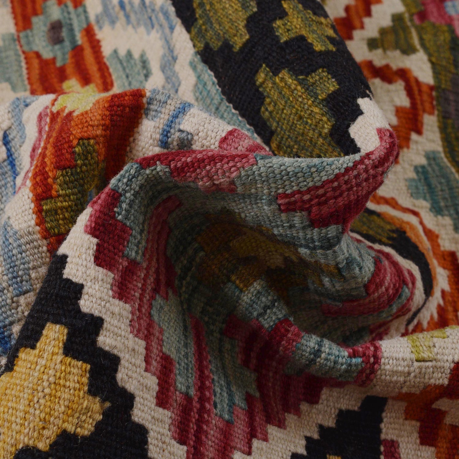 Handmade Vegetable Kilim 5' 11" x 8' 3" (ft) - No. P36419