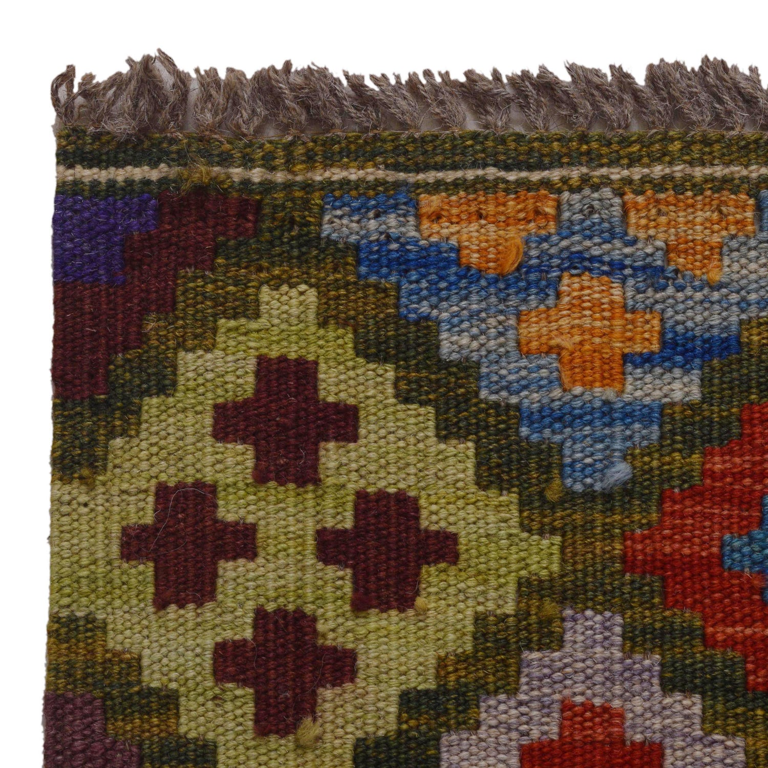 Handmade Vegetable Kilim 3' 6" x 5" 1" (ft) - No. P36422