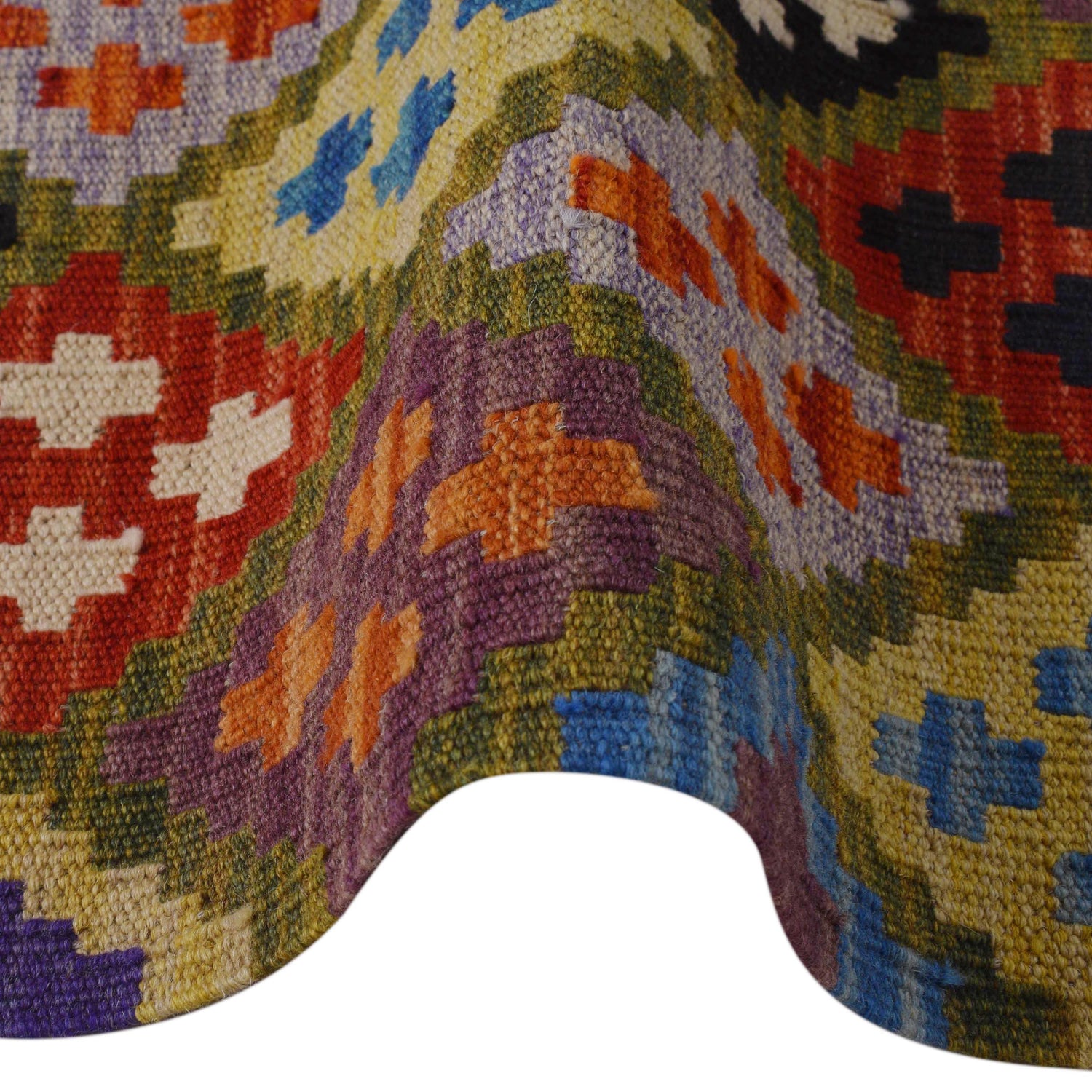 Handmade Vegetable Kilim 3' 6" x 5" 1" (ft) - No. P36422