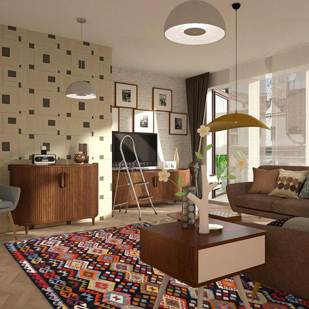 Handmade Vegetable Kelim 5' 11" x 8' 4" (ft) - No. P36424