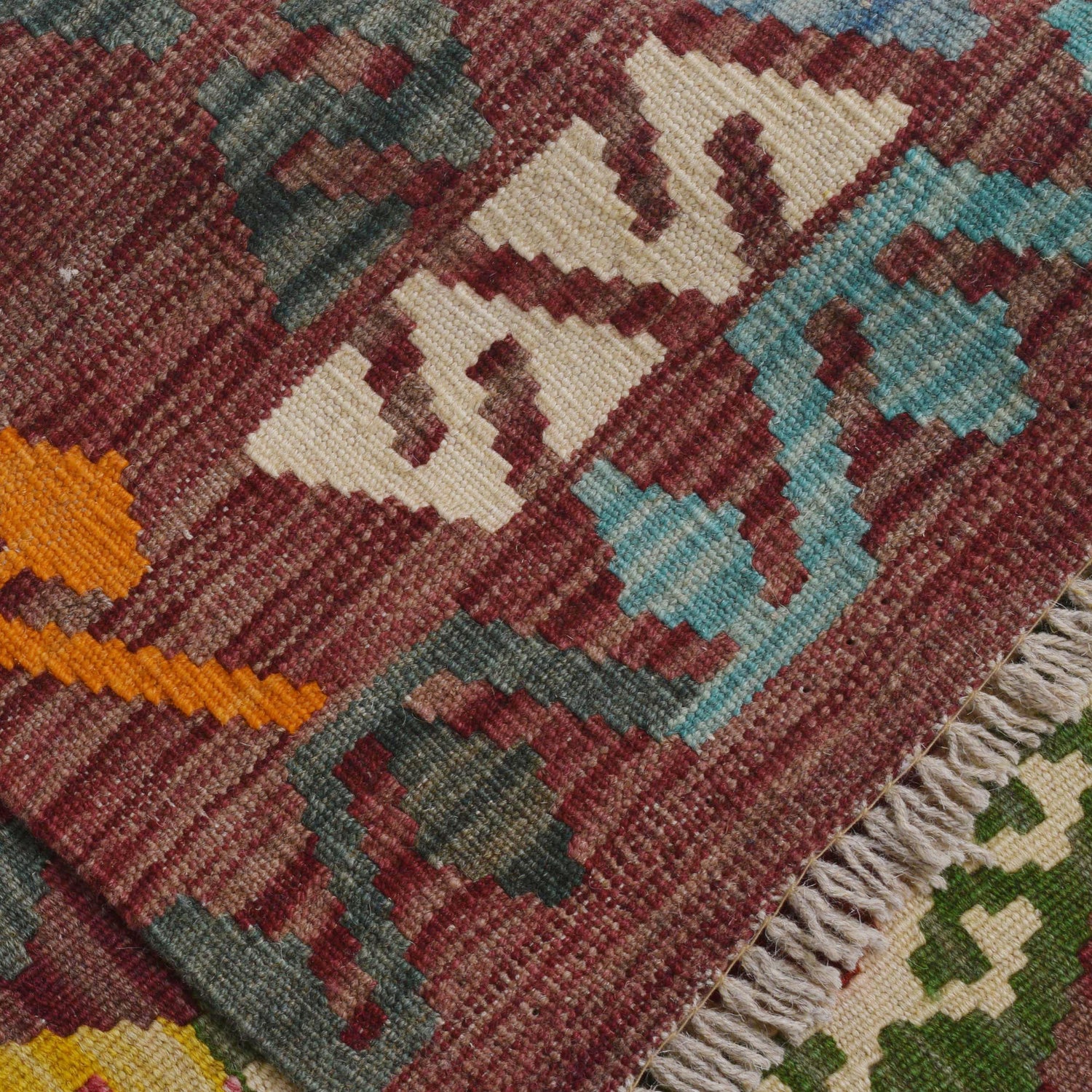 Handmade Vegetable Kilim 5' 10" x 8' 0" (ft) - No. P36425