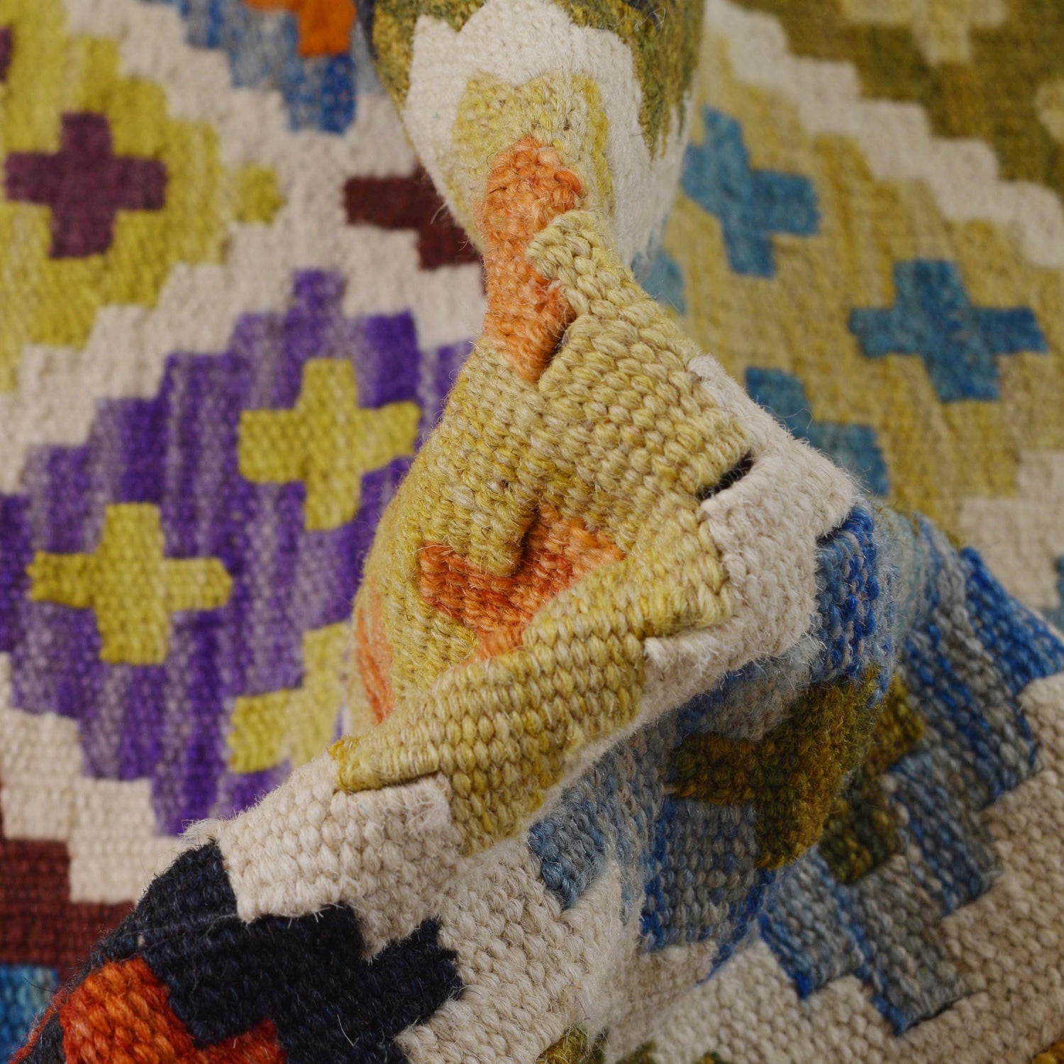 Handmade Vegetable Kelim 3' 4" x 4" 9" (ft) - No. P36427