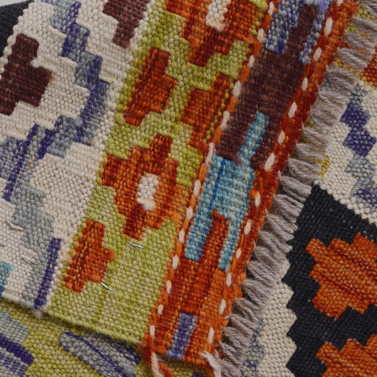 Handmade Vegetable Kilim 5' 1" x 7' 7" (ft) - No. P36432