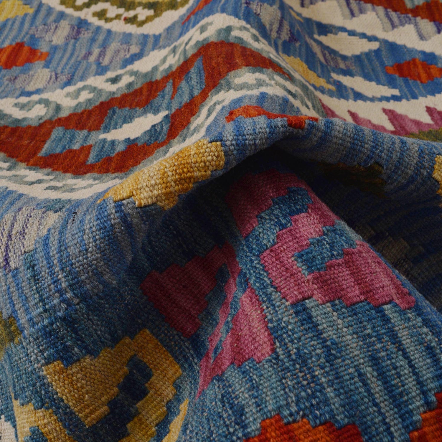 Handmade Vegetable Kilim 5' 9" x 8' 1" (ft) - No. P36434