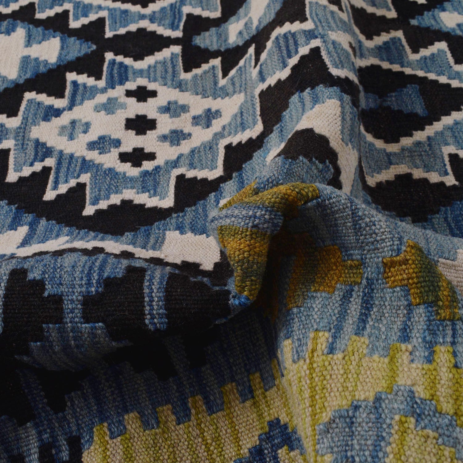 Handmade Vegetable Kilim 6' 8" x 9' 8" (ft) - No. P36435