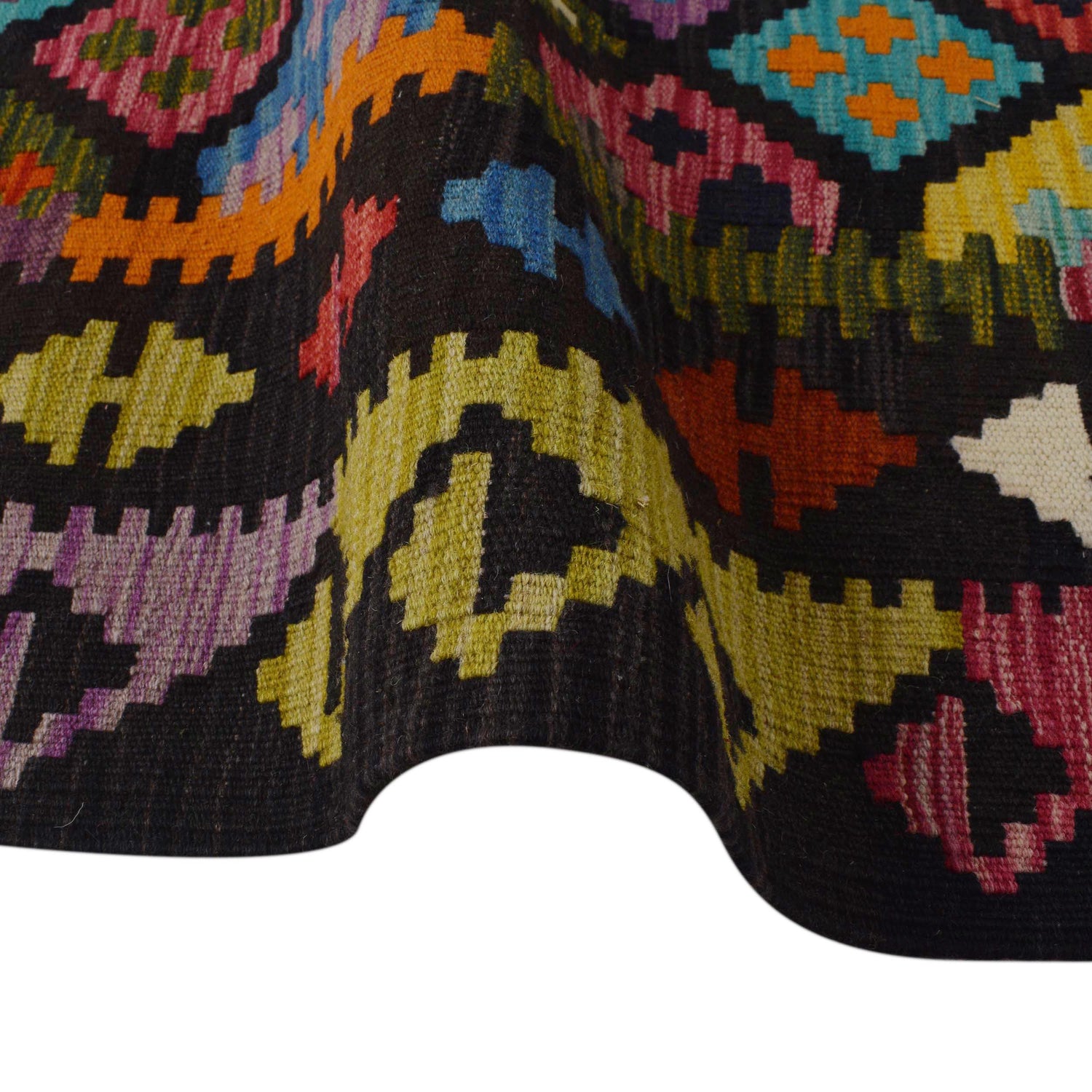 Handmade Vegetable Kelim 5' 2" x 6' 9" (ft) - No. P36437