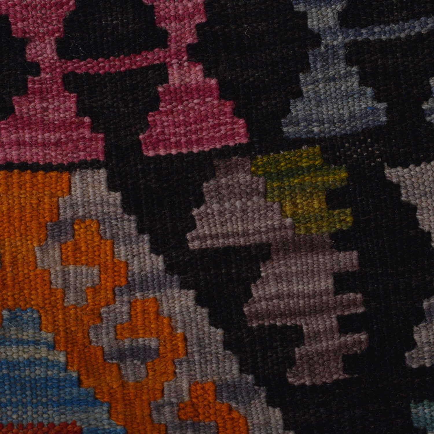 Handmade Vegetable Kilim 5' 0" x 6' 9" (ft) - No. P36444