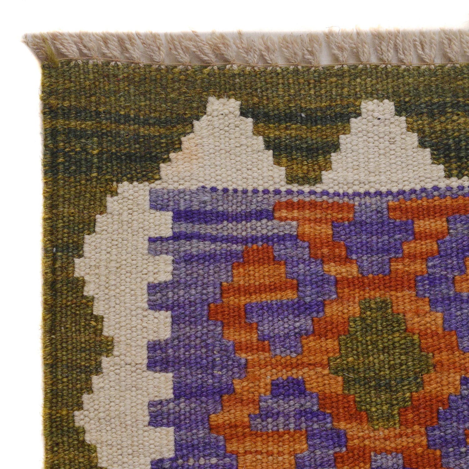 Handmade Vegetable Kelim 4' 3" x 5' 9" (ft) - No. P36446