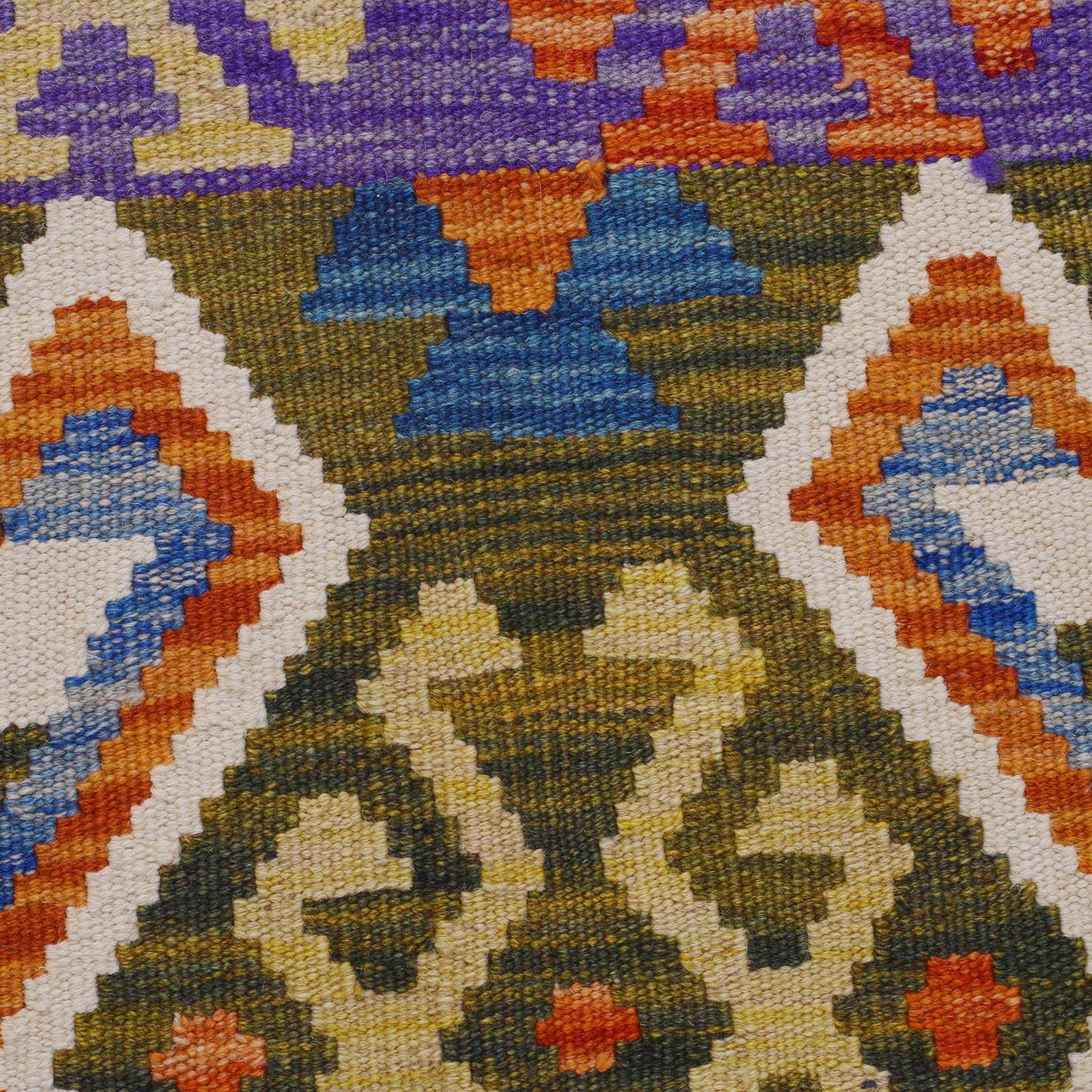 Handmade Vegetable Kelim 4' 3" x 5' 9" (ft) - No. P36446