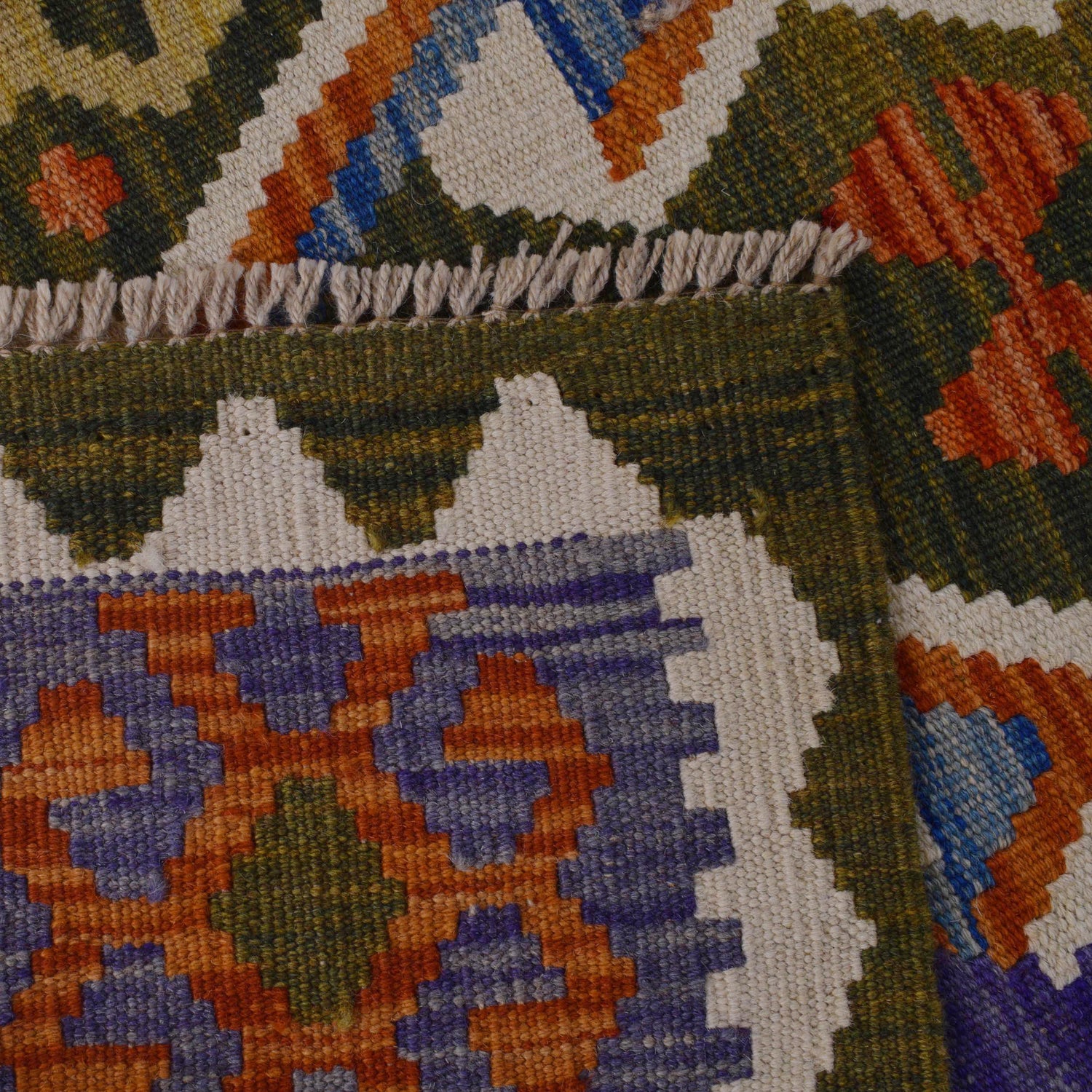 Handmade Vegetable Kelim 4' 3" x 5' 9" (ft) - No. P36446