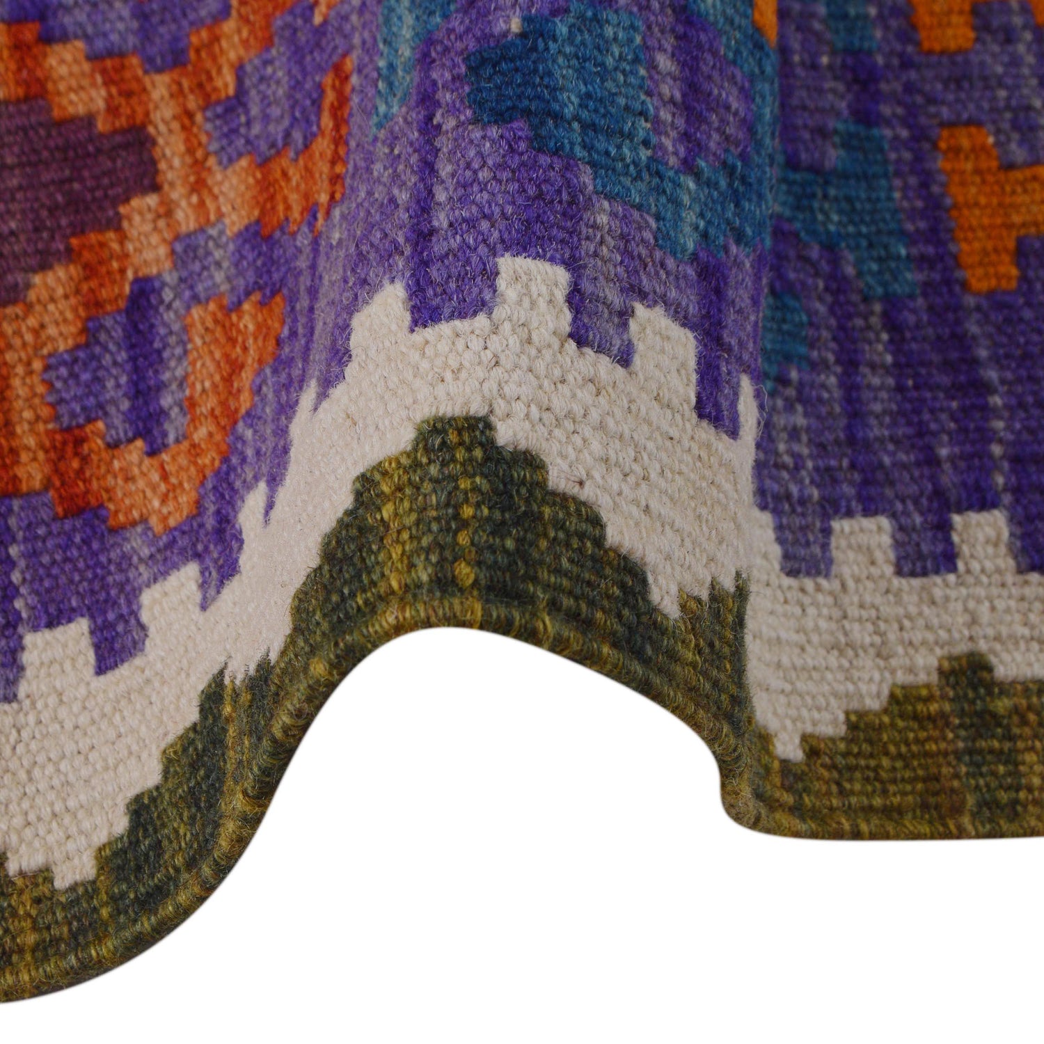 Handmade Vegetable Kelim 4' 3" x 5' 9" (ft) - No. P36446