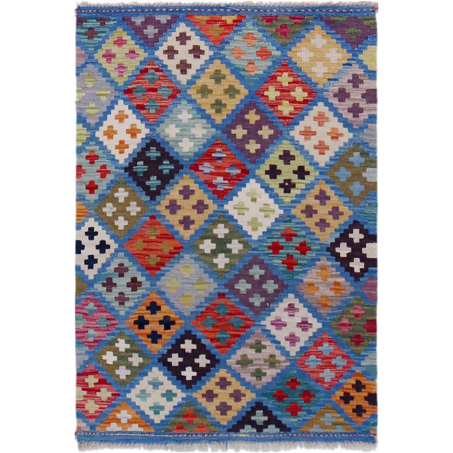 Handmade Vegetable Kilim 2' 7" x 4' 0" (ft) - No. P36449