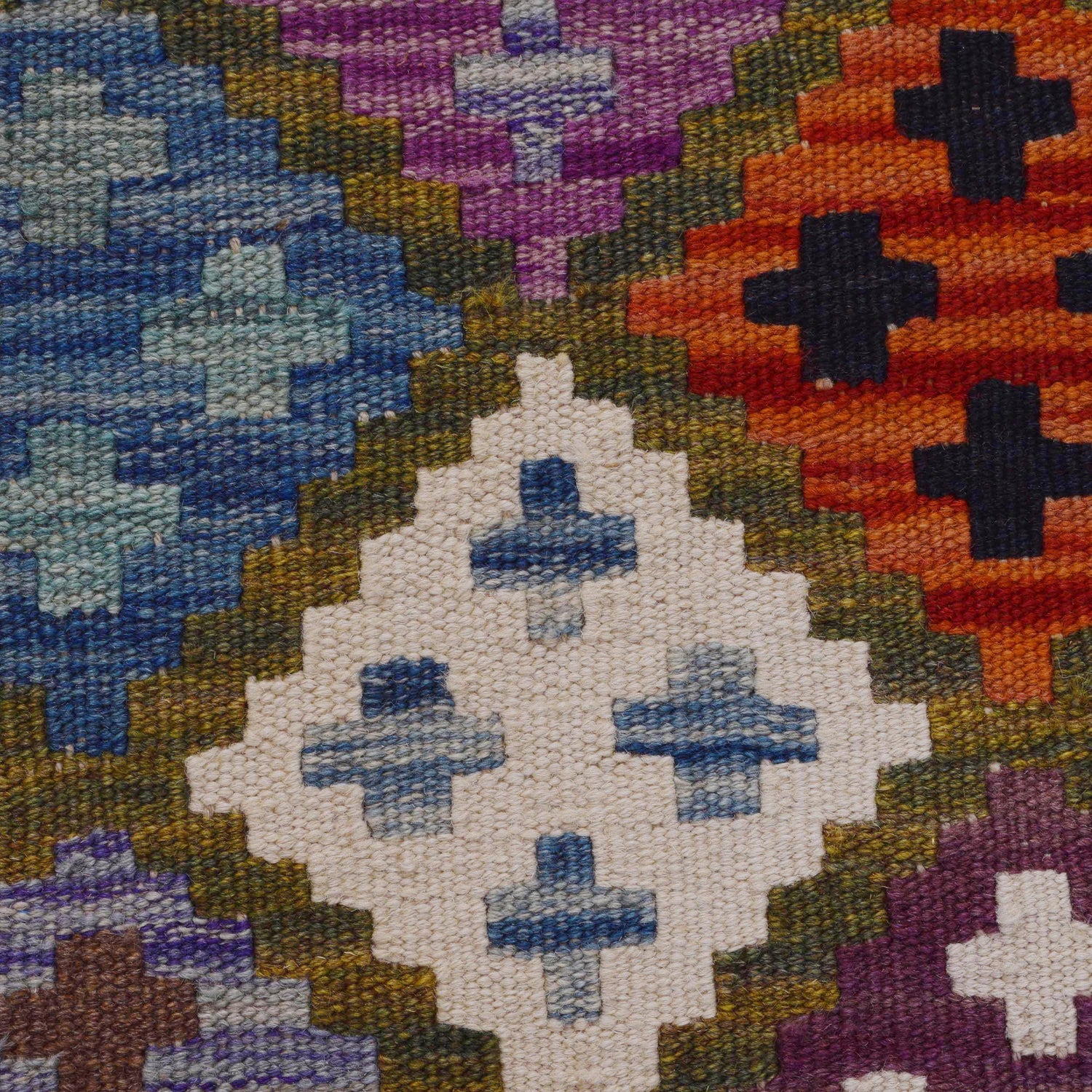 Handmade Vegetable Kilim 3' 3" x 4" 10" (ft) - No. P36450