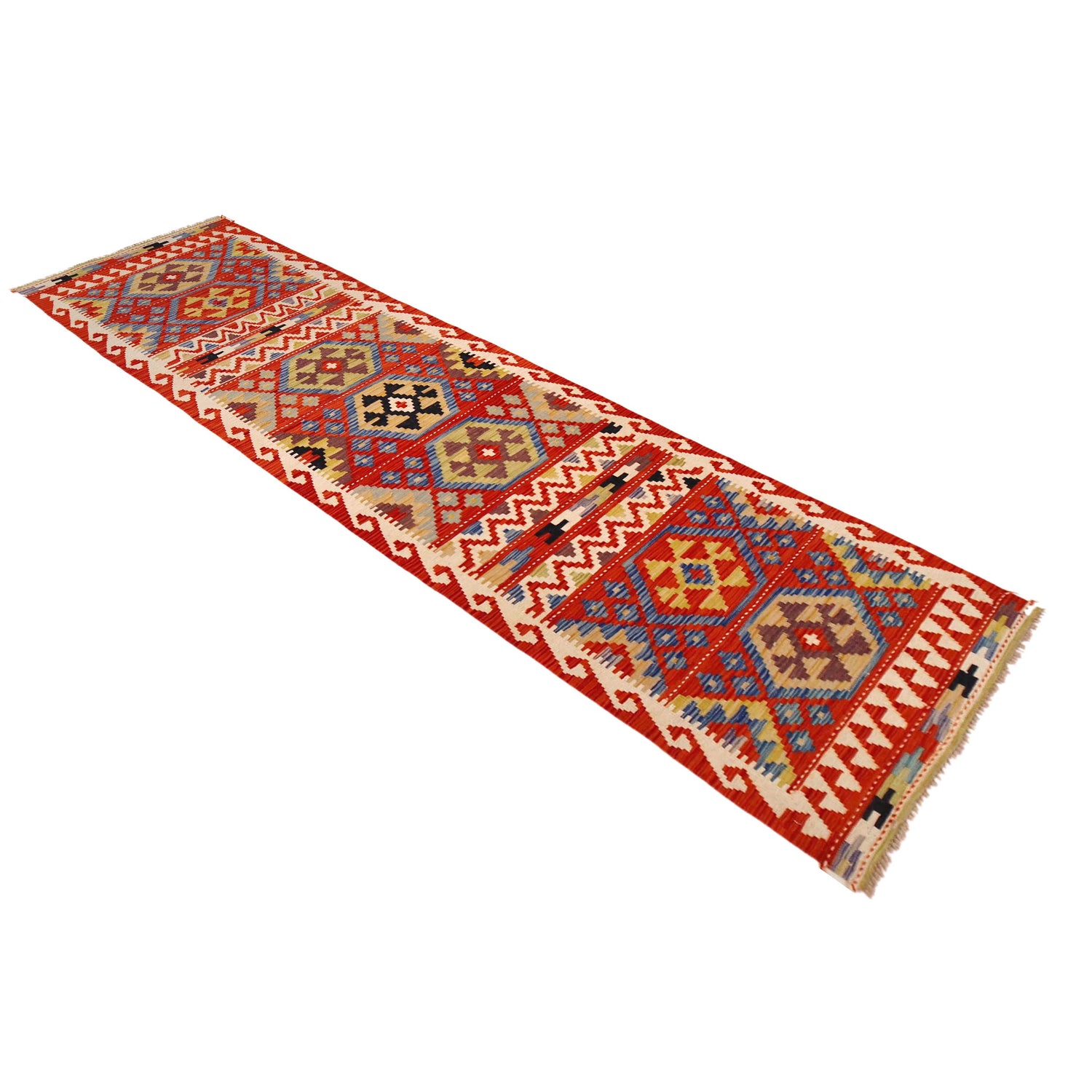 Vegetable Kelim Runner 2' 6" x 9' 8" (ft) - No. P36459