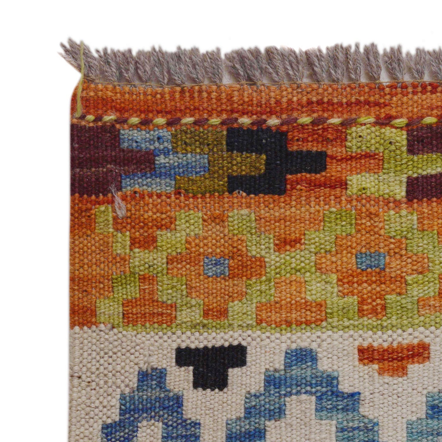 Handmade Vegetable Kilim 4' 9" x 7' 8" (ft) - No. P36460