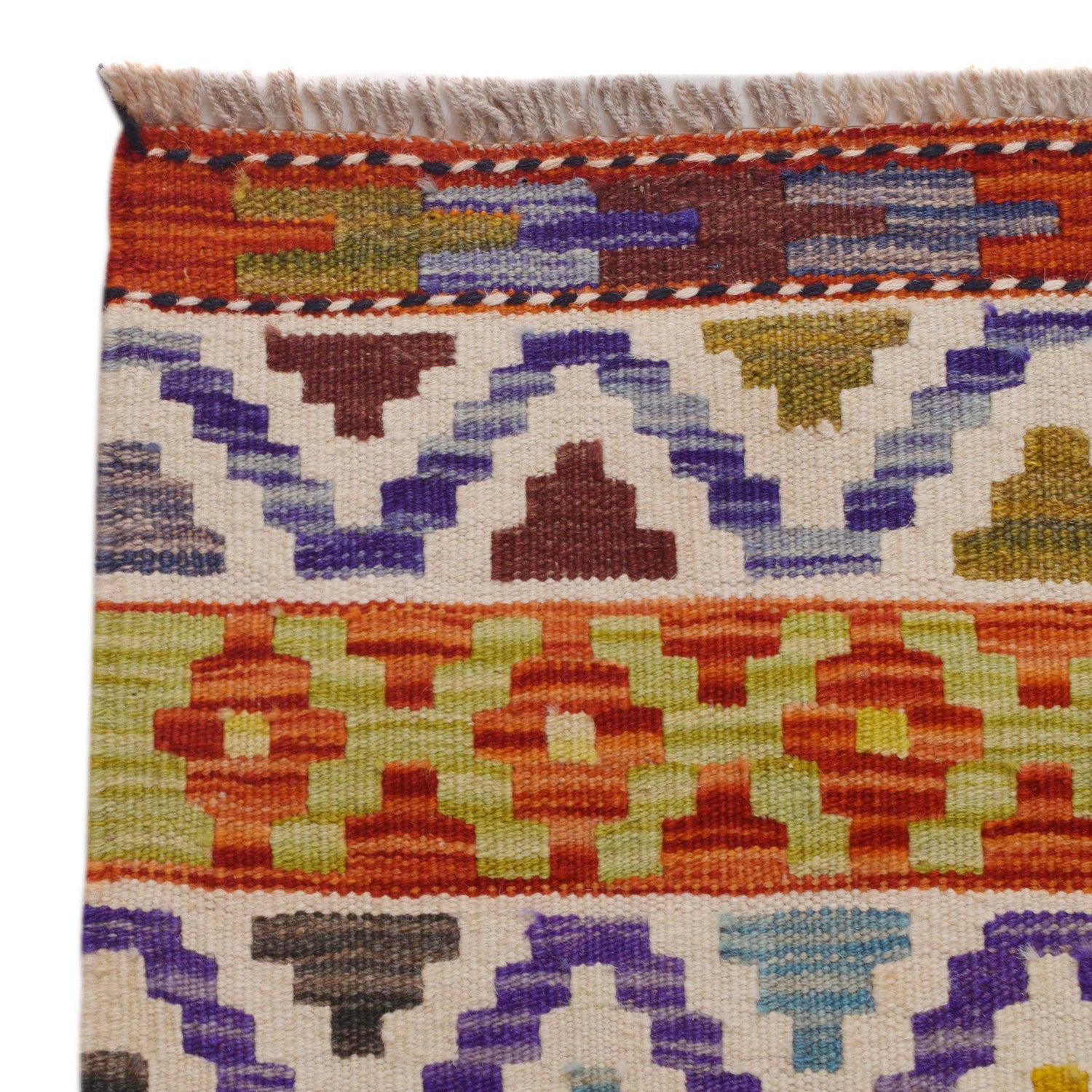 Handmade Vegetable Kelim 6' 5" x 9' 9" (ft) - No. P36470