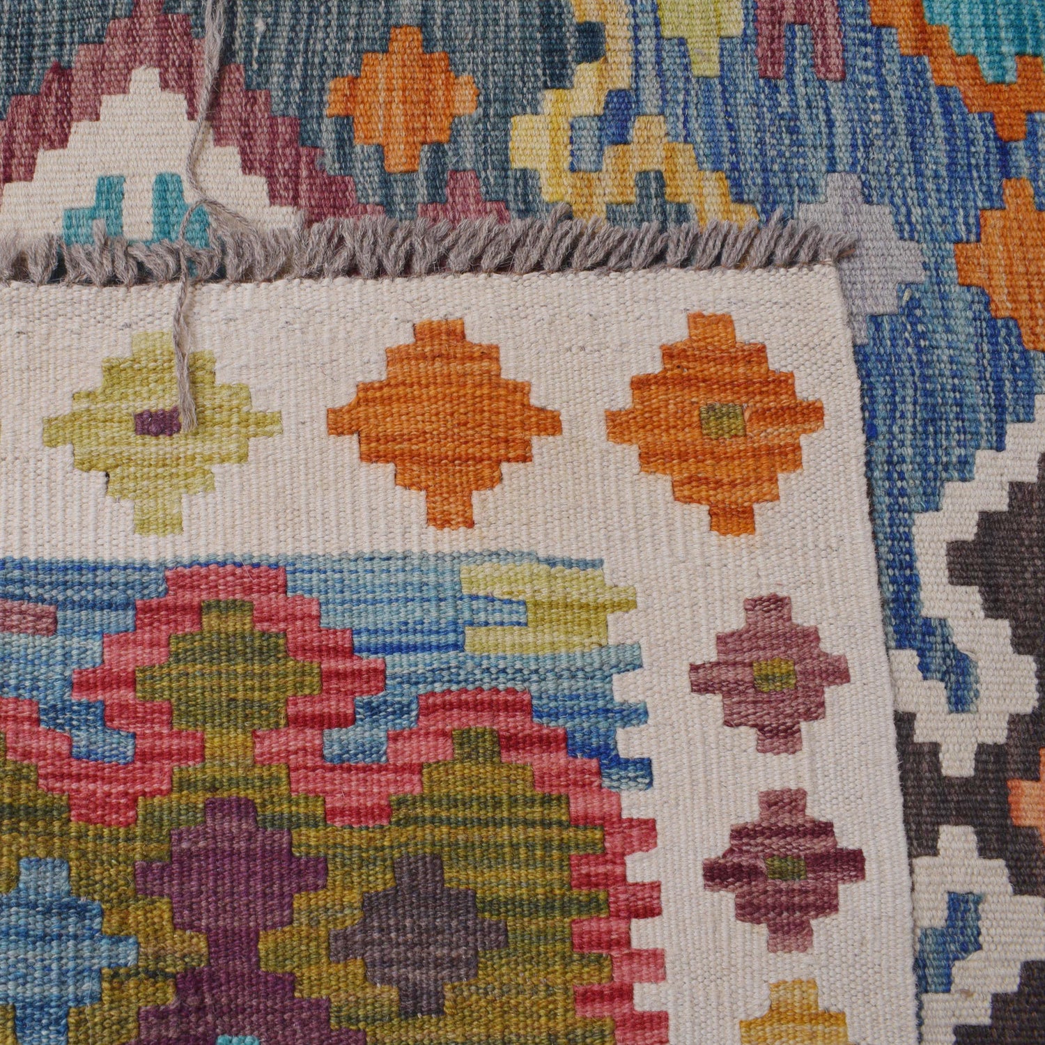 Handmade Vegetable Kelim 9' 11" x 13' 2" (ft) - No. P36481