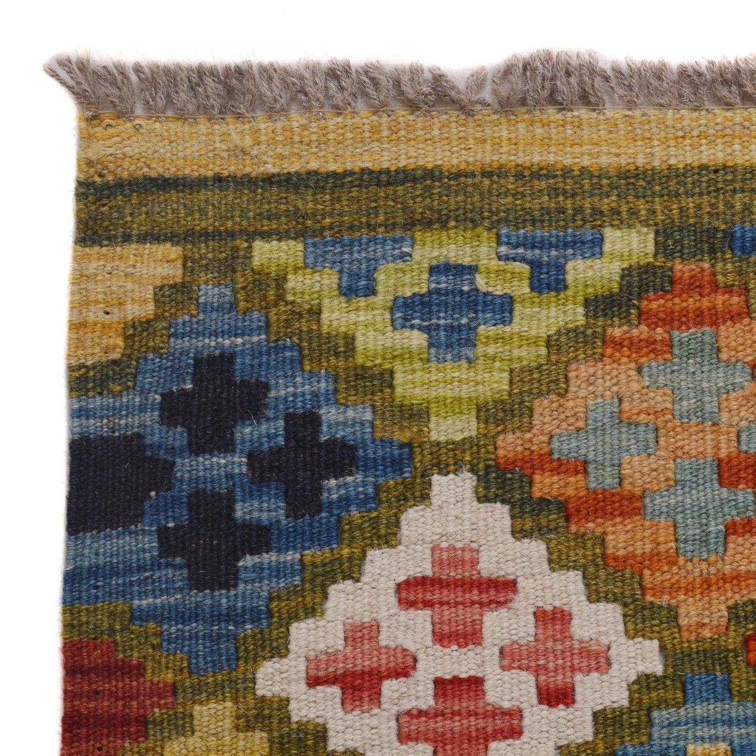 Handmade Vegetable Kilim 3' 7" x 4" 11" (ft) - No. P36482