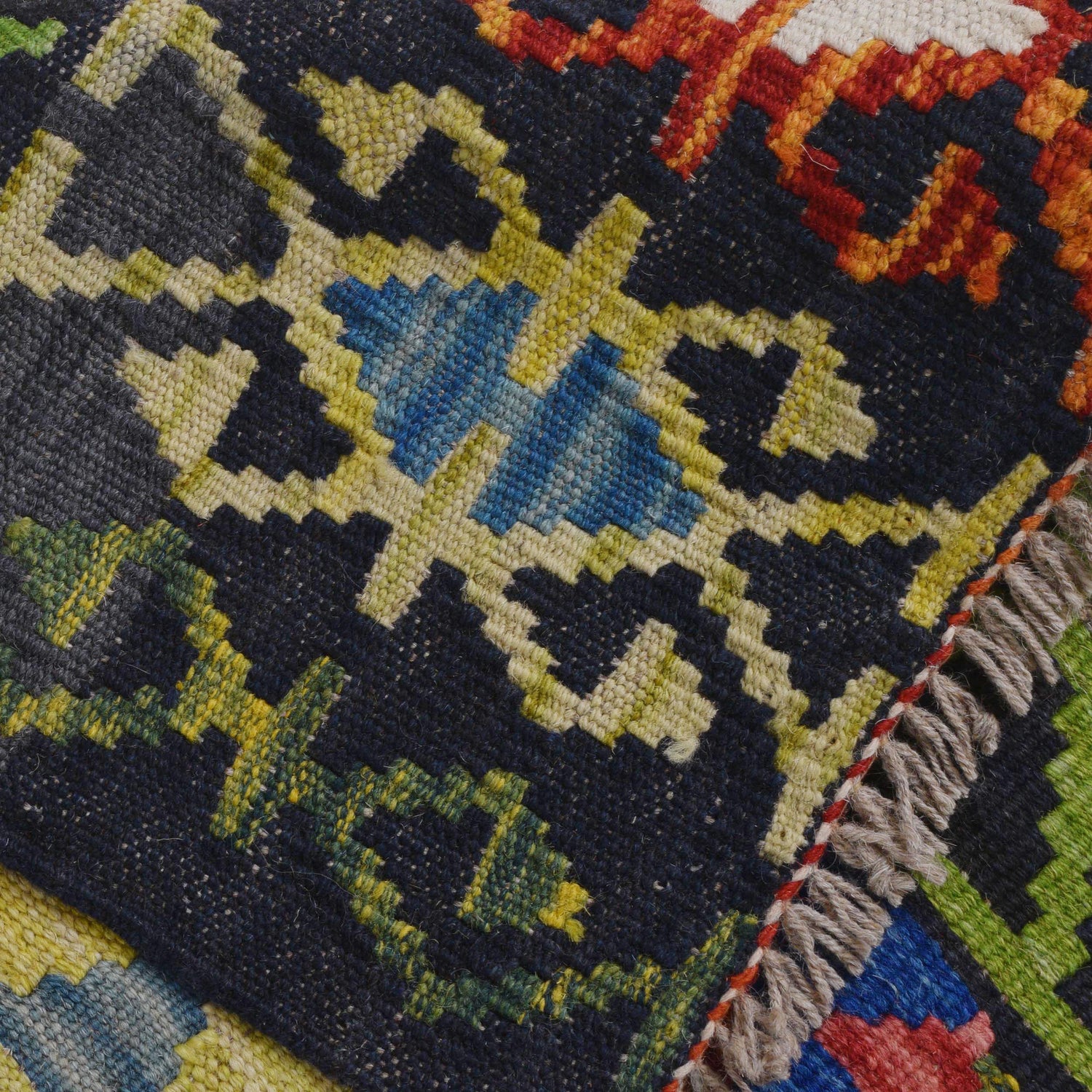 Handmade Vegetable Kelim 3' 7" x 5" 3" (ft) - No. P36483