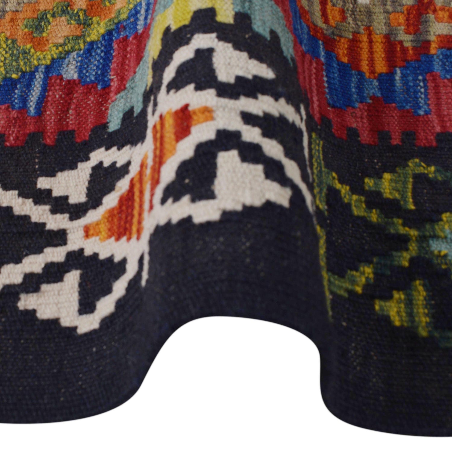 Handmade Vegetable Kelim 3' 7" x 5" 3" (ft) - No. P36483