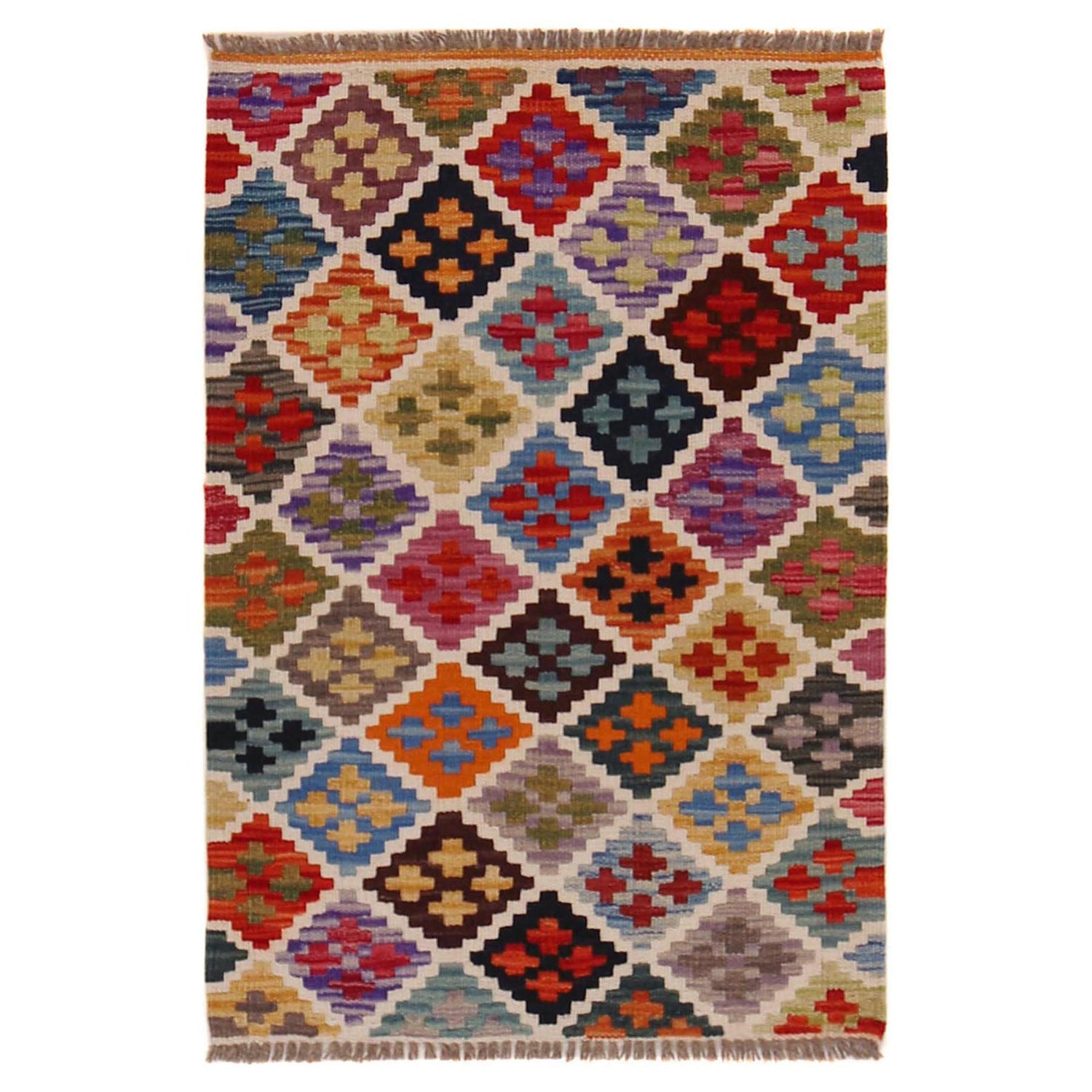 Handmade Vegetable Kilim 2' 2" x 3' 2" (ft) - No. P36485