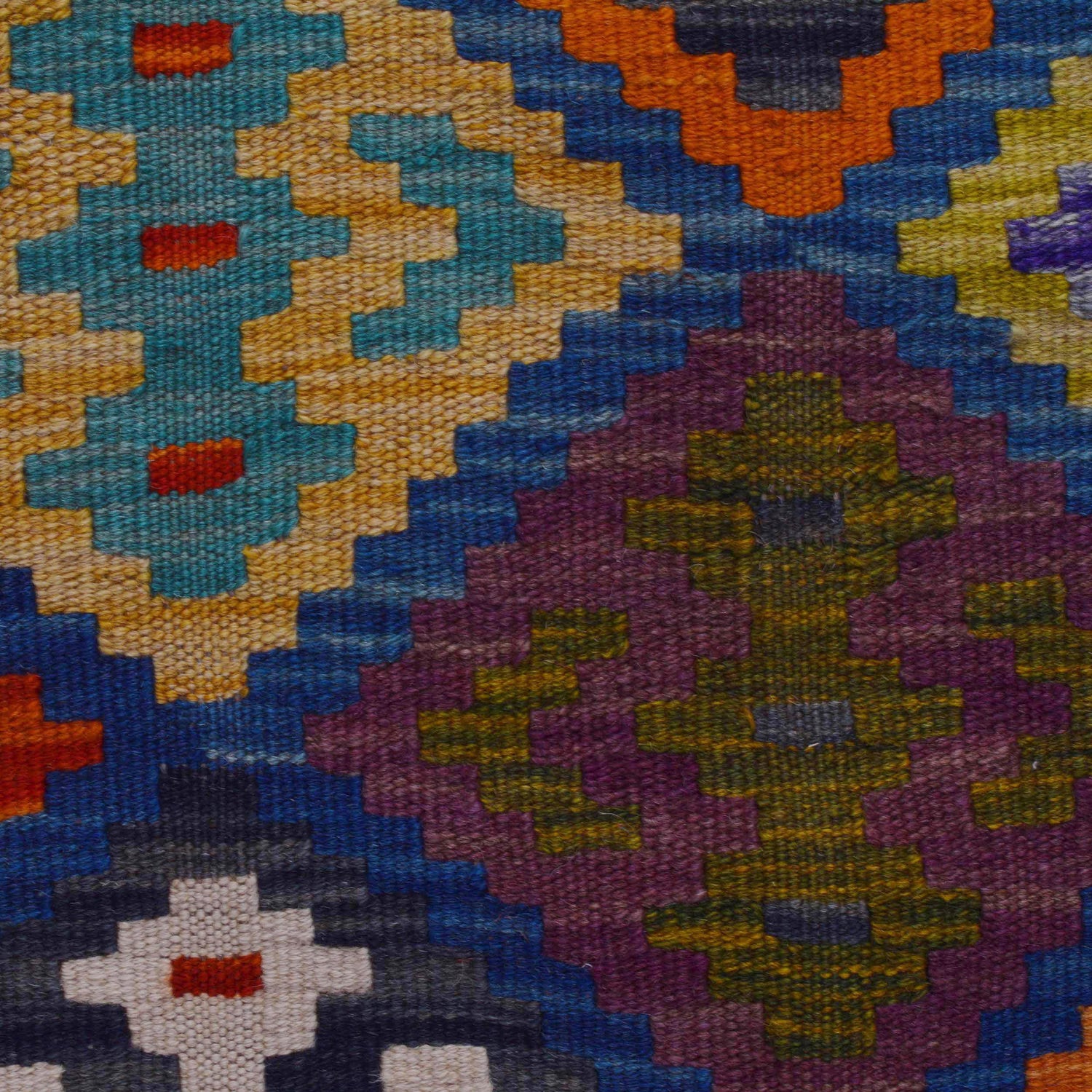 Handmade Vegetable Kelim 5' 1" x 6' 8" (ft) - No. P36488