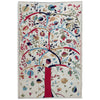 Ivory Color Embroidery Flatweave Kilim 3' 11" x 6' 3" (ft) - No. P36724