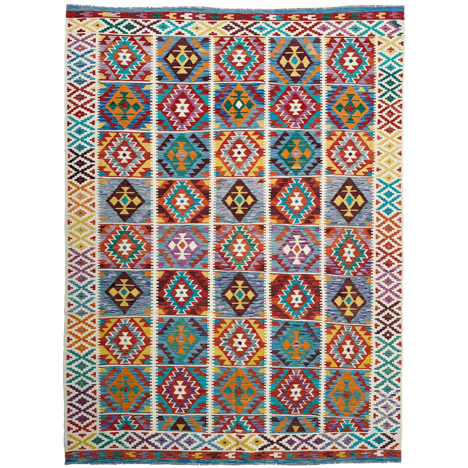 Handmade Vegetable Kelim 8' 2" x 11' 8" (ft) - No. P36889