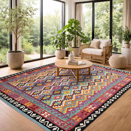 Handmade Vegetable Kilim 8' 4" x 9' 9" (ft) - No. P36906
